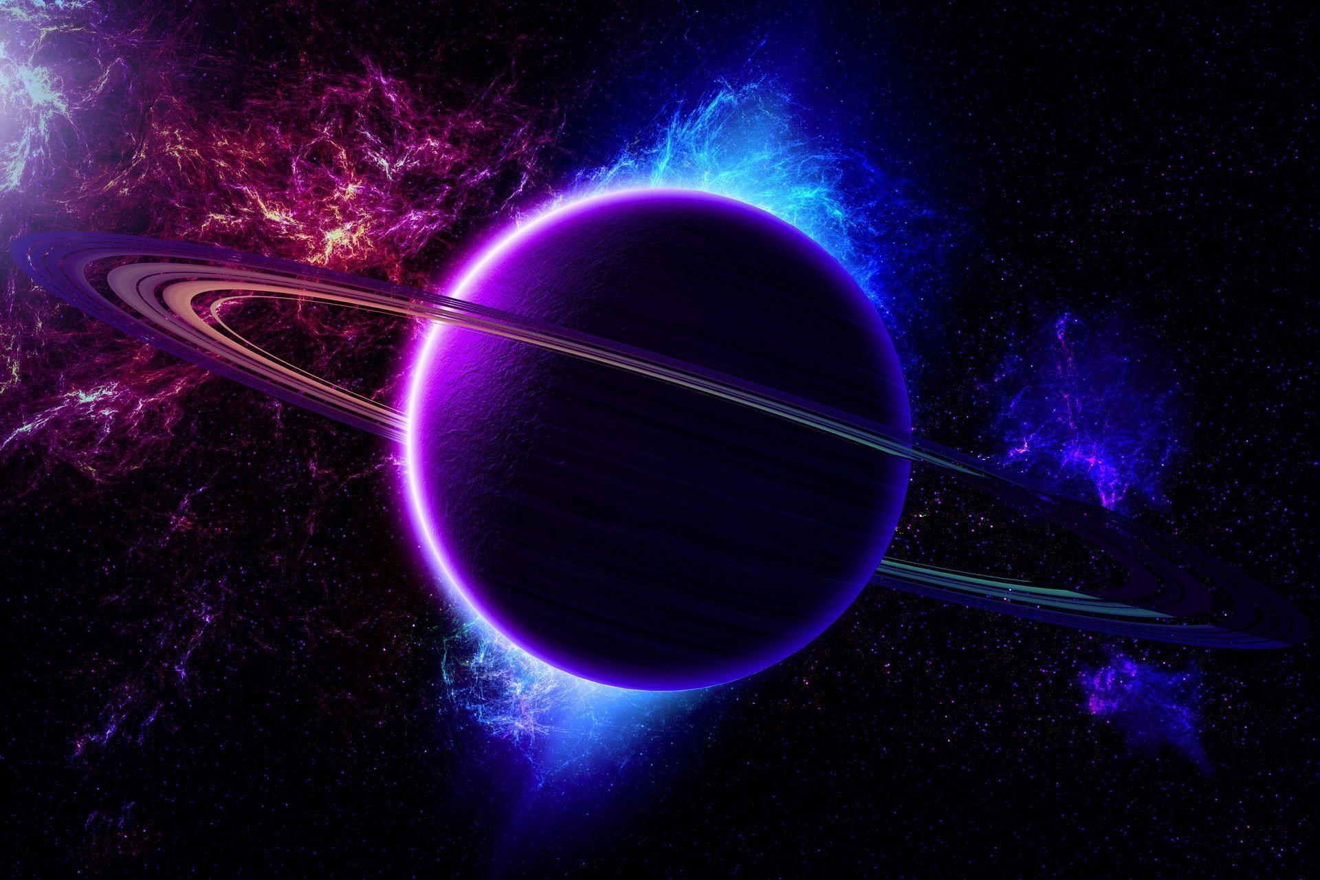 Saturn, Weltraum, Animation, Fantastisch, Planet, 1920x1280 HD Desktop