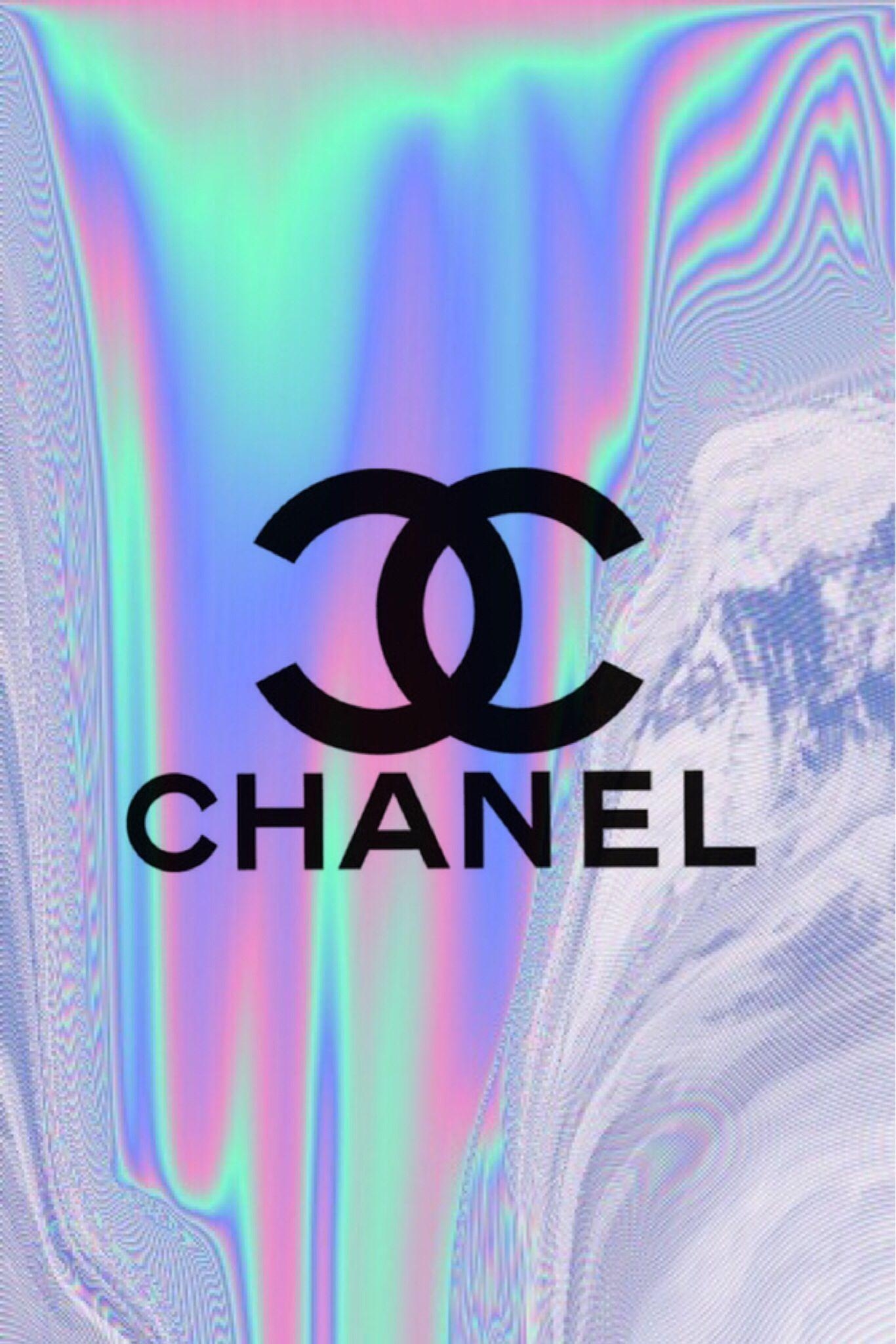 Chanel Logo, Holographisch, Farbinspiration, Mode, Luxus, 1370x2050 HD Handy