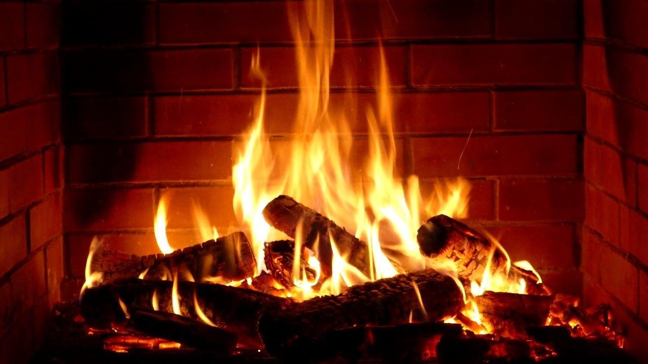 Kamin, HD, Weihnachtszeit, Knistern, Holzscheite, 1280x720 HD Desktop