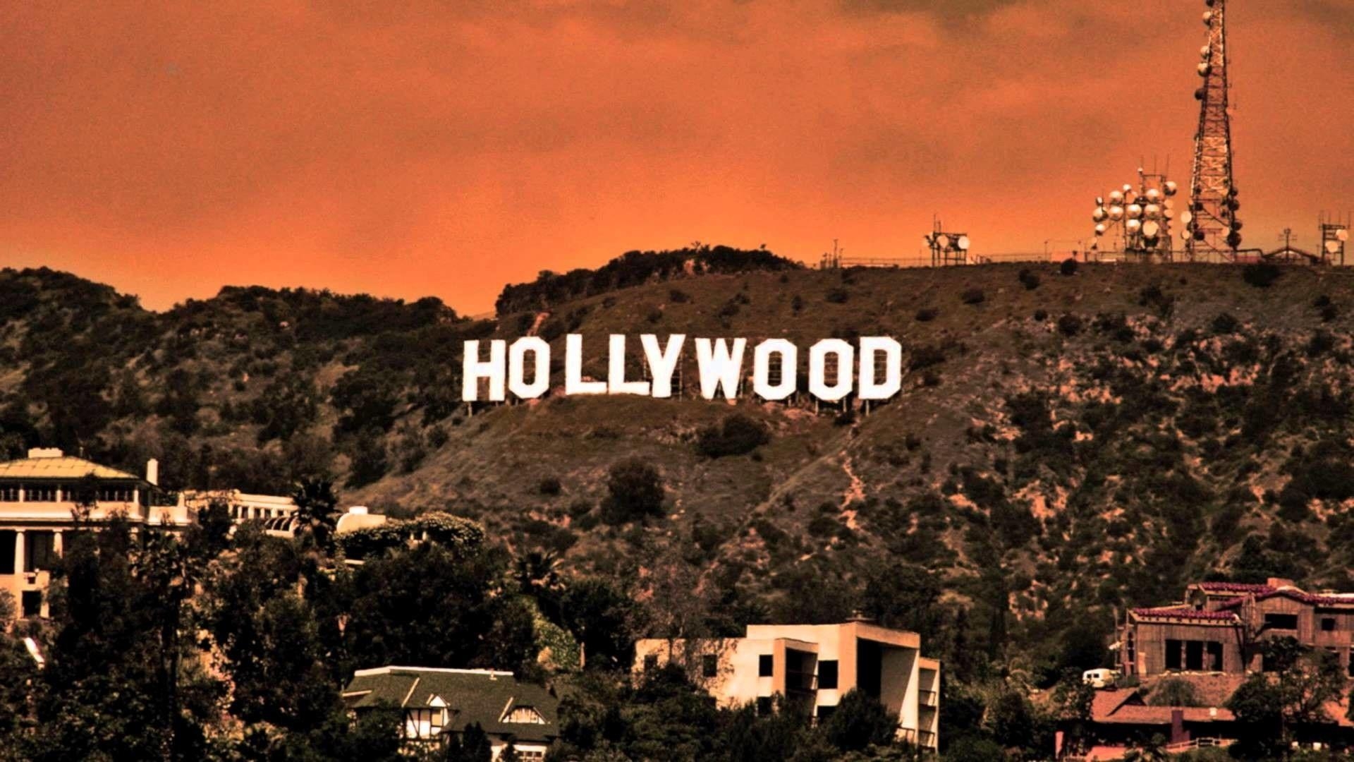 Hollywood, Schild, Klare Aussicht, Kalifornien, Fotos, 1920x1080 Full HD Desktop