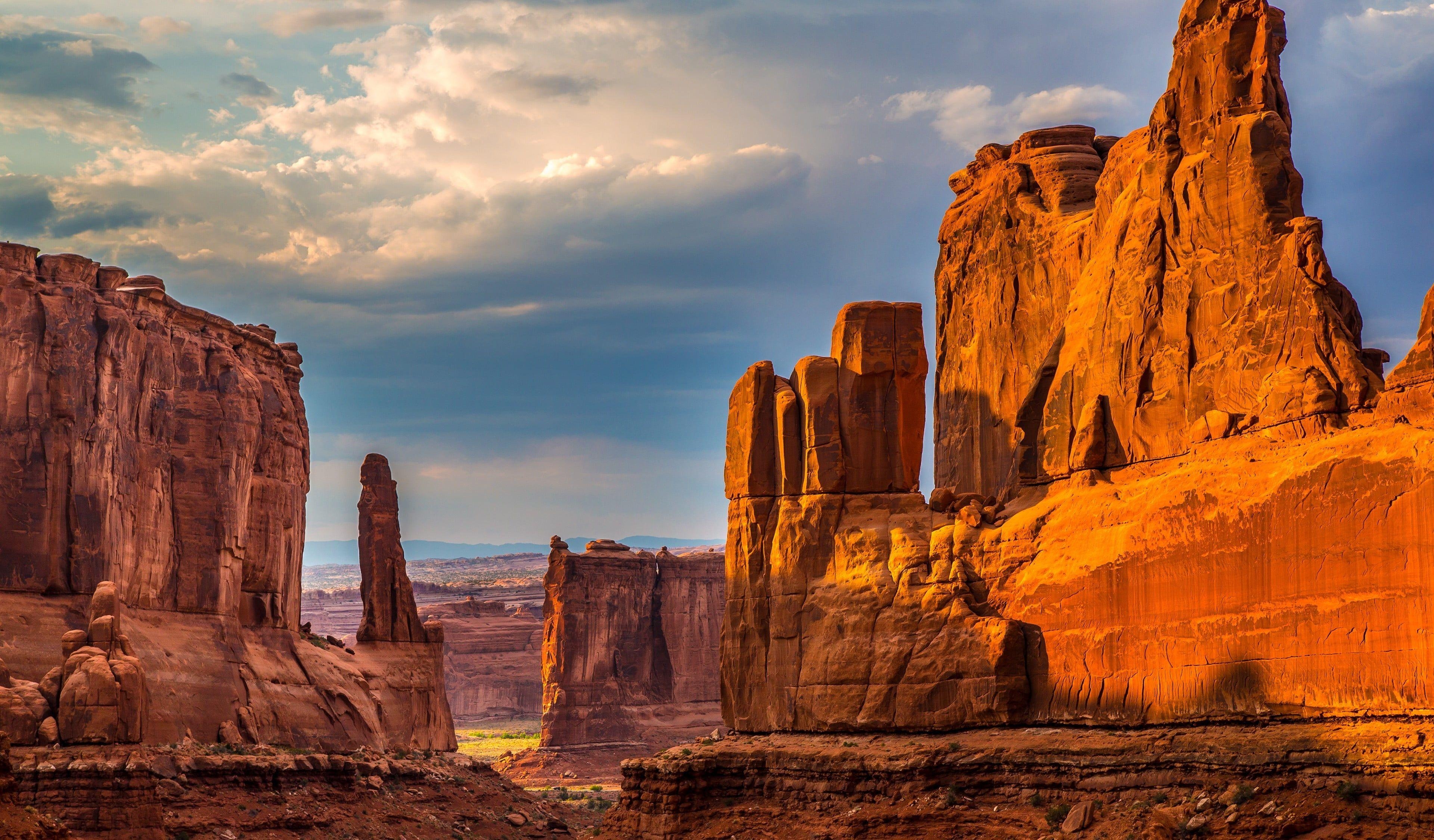 Felsformation, Landschaft, Arches Nationalpark, Stein, Natur, 3840x2250 4K Desktop