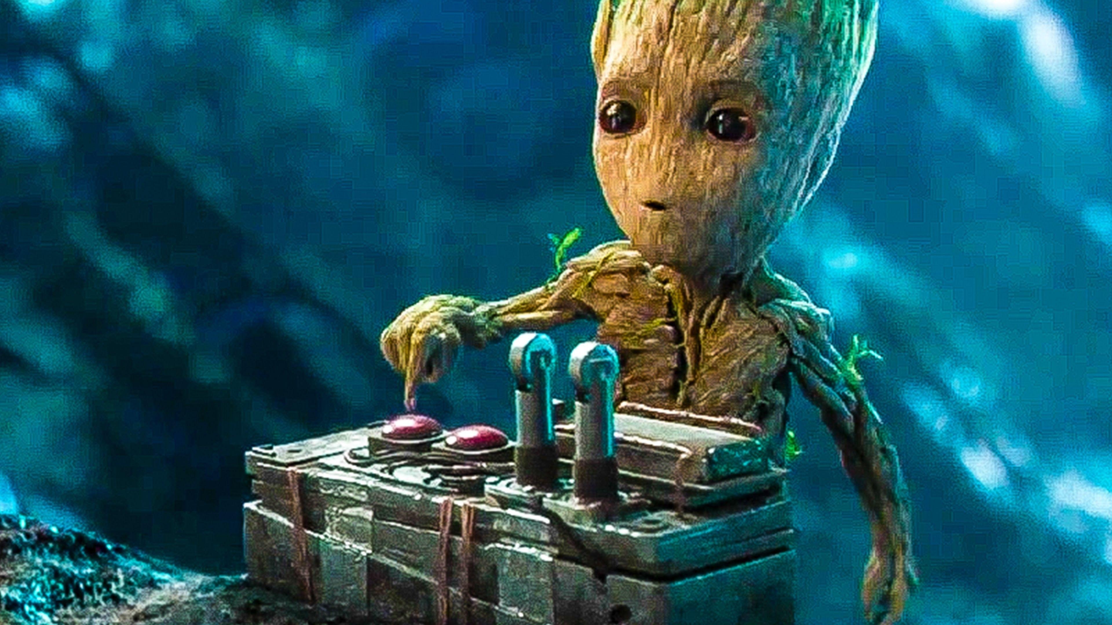 Baby Groot, HD, Filme, Marvel, Niedlich, 3840x2160 4K Desktop