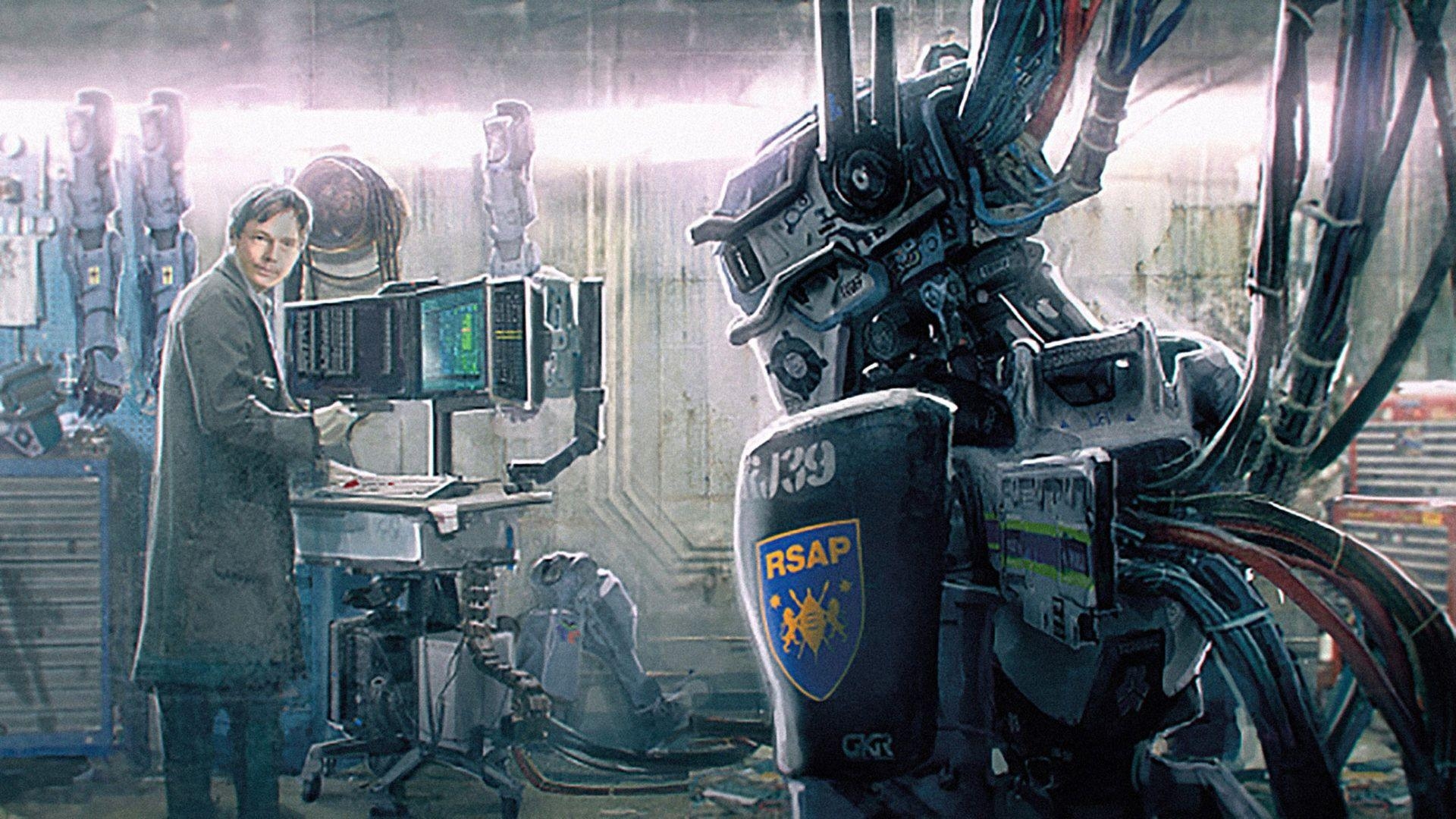 Chappie Film, kostenloses Bild, Science-Fiction, Roboter, Action, 1920x1080 Full HD Desktop