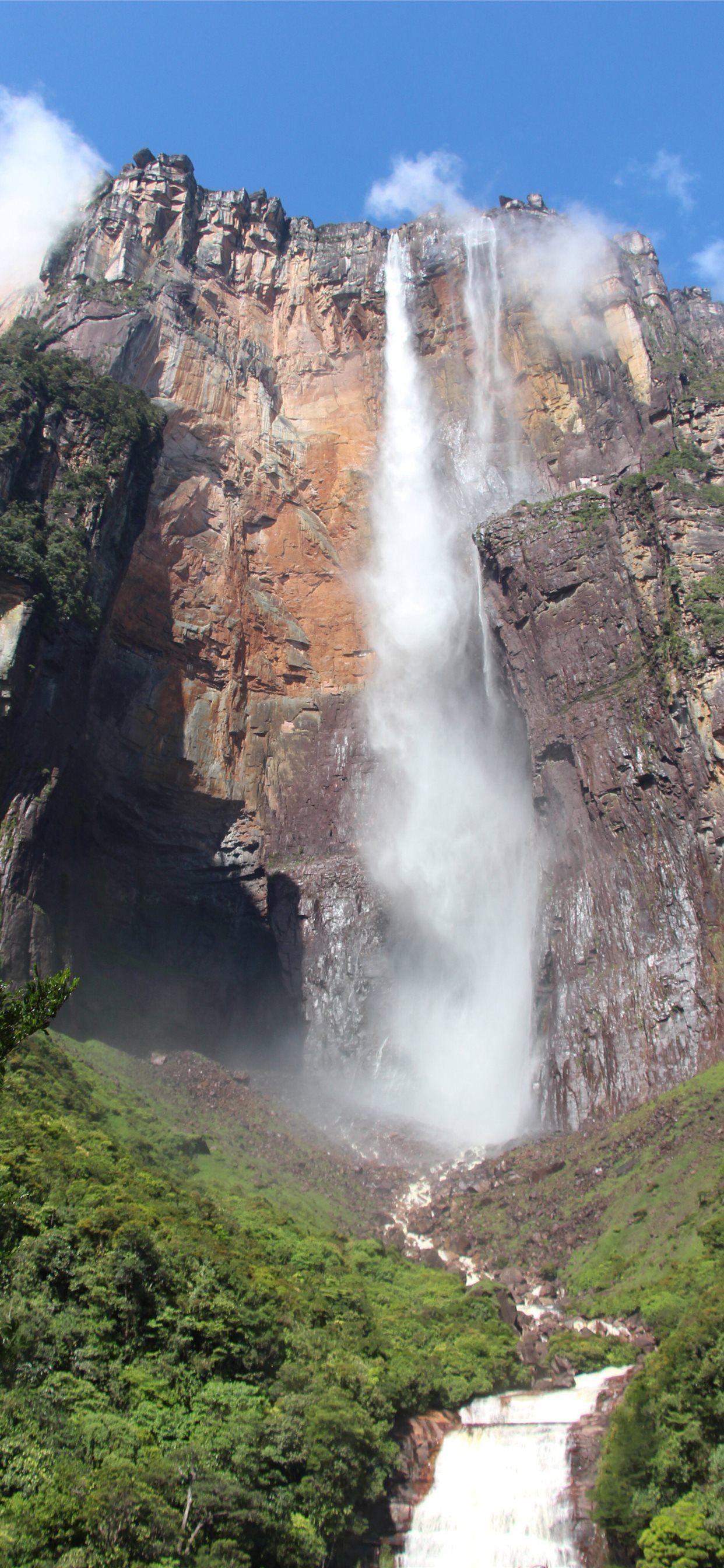 Angel Falls, Venezuela, Wasser, iPhone X, Herunterladen, 1250x2690 HD Handy