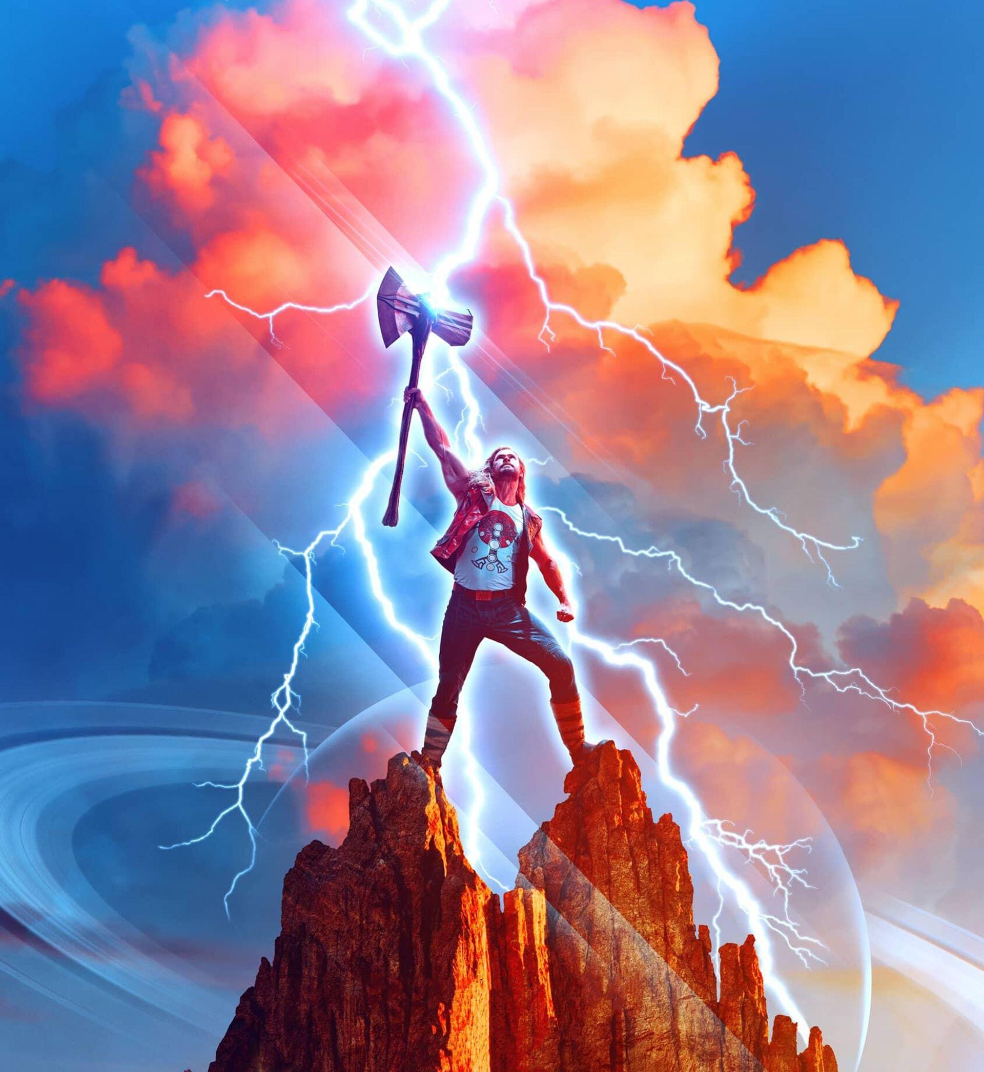 Thor Love and Thunder, Poster, 4K, Marvel, Bild, 1920x2100 HD Handy