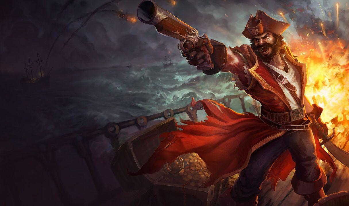 Gangplank, LoL, Pirat, Hintergrundbild, Heldenbild, 1220x720 HD Desktop