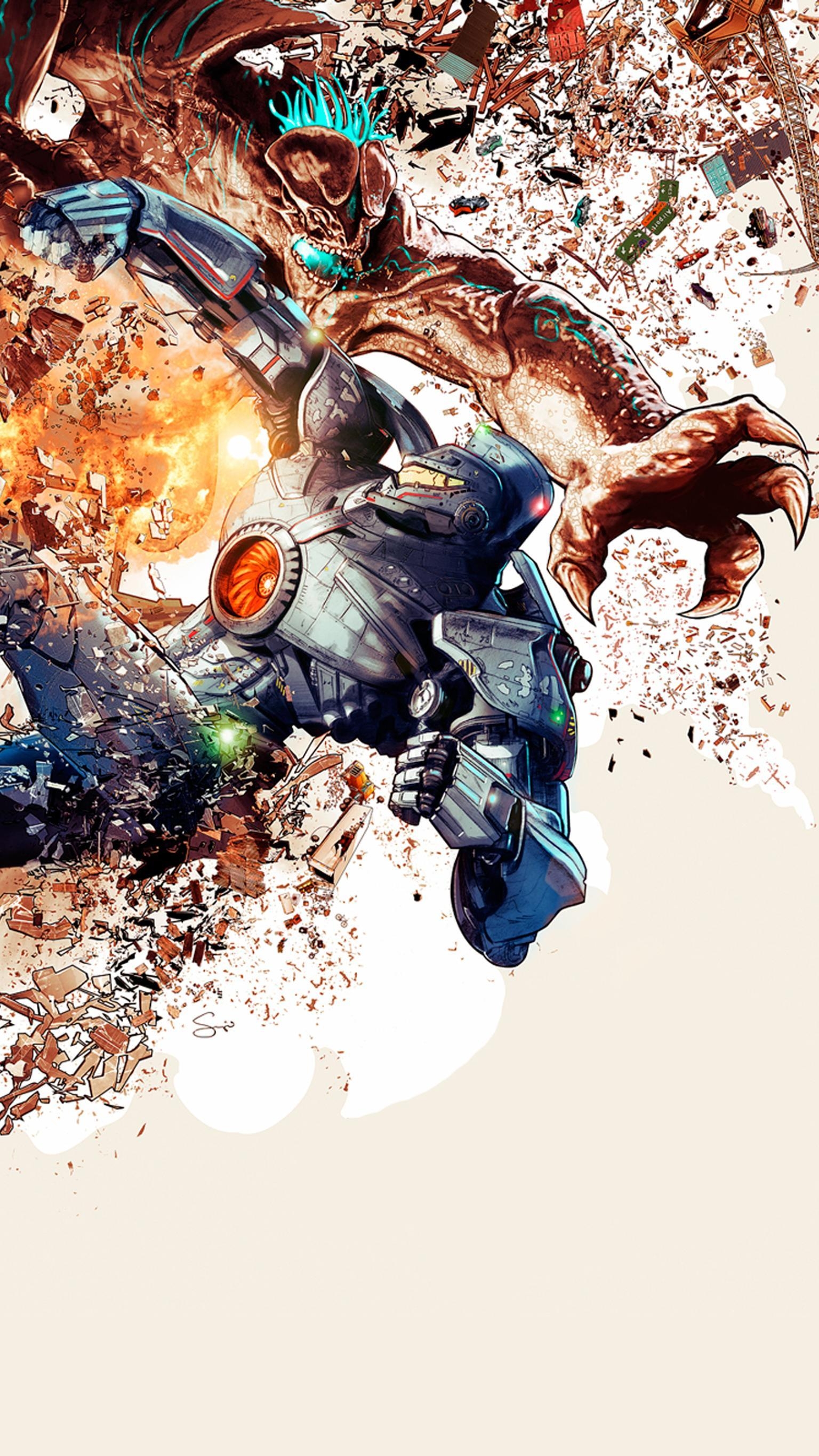 Pacific Rim, Telefon, 2013, Hintergrund, Sci-Fi, 1540x2740 HD Handy