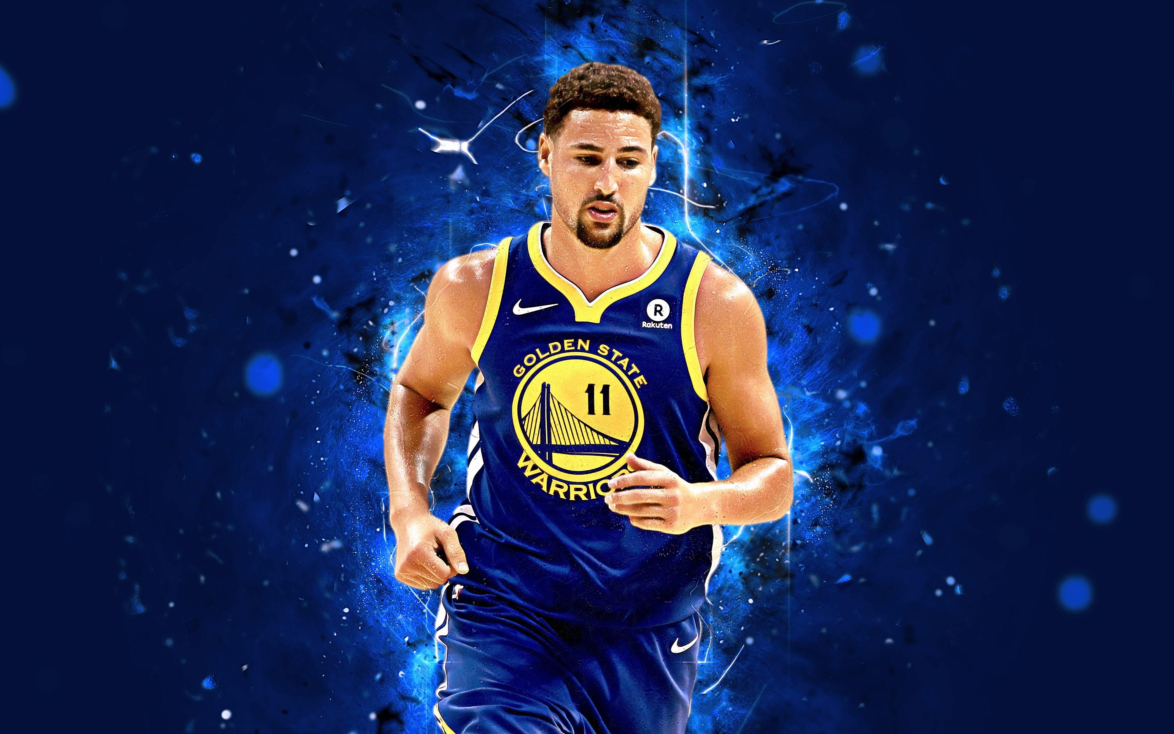 Klay Thompson, 4K, Ultra-HD, Hintergrund, Basketball, 3840x2400 4K Desktop