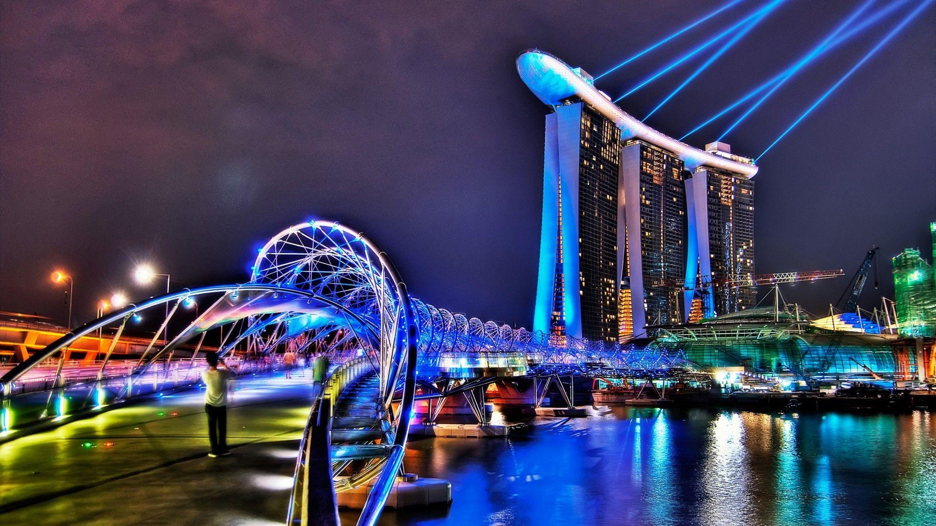 Marina Bay, Singapur, HD, Desktop, Hintergrundbild, 1920x1080 Full HD Desktop