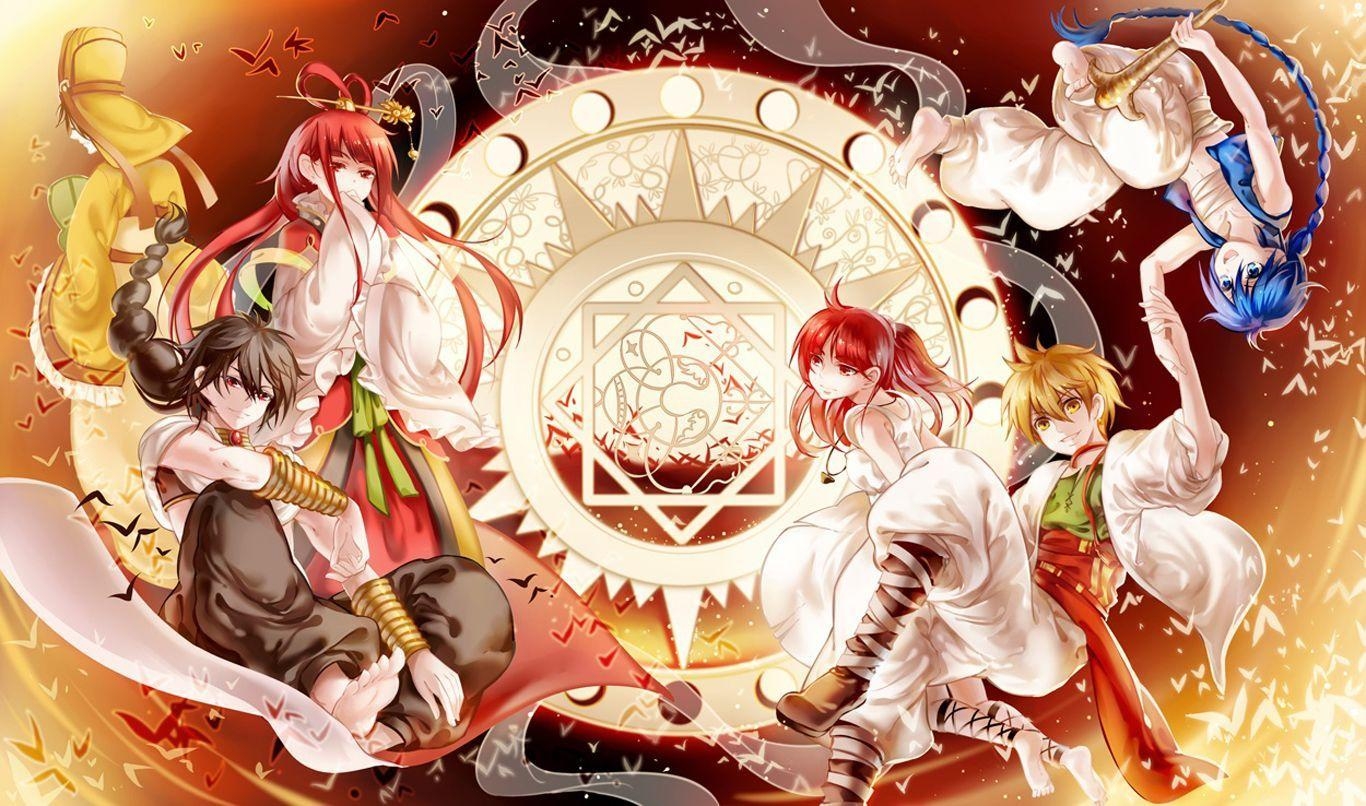 Magi Aladdin, Anime, Abenteuer, Magi-Serie, Fantasy, 1370x810 HD Desktop