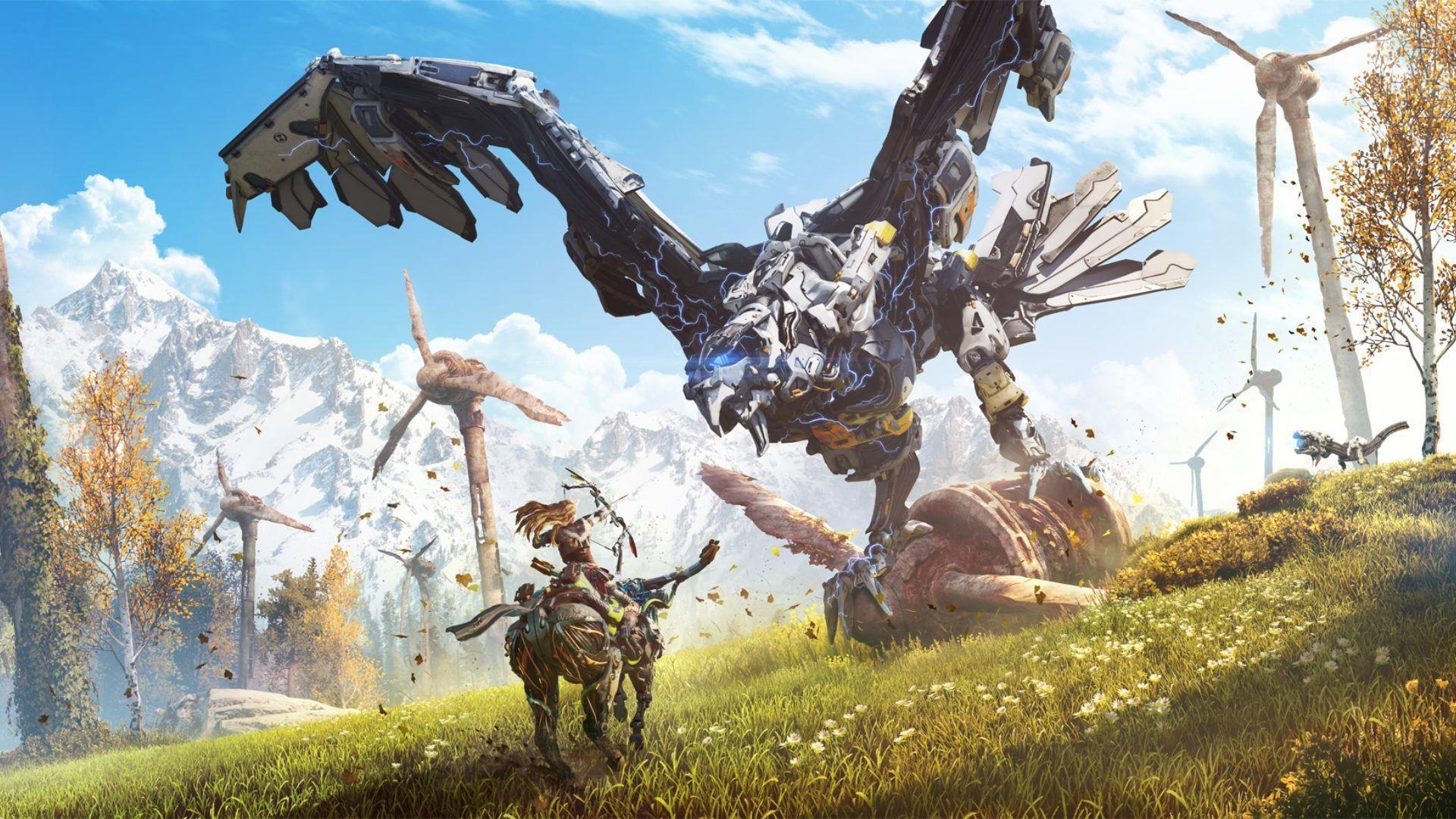 Horizon Zero Dawn, Landschaft, Maschinen, PS4, Spiel, 1920x1080 Full HD Desktop