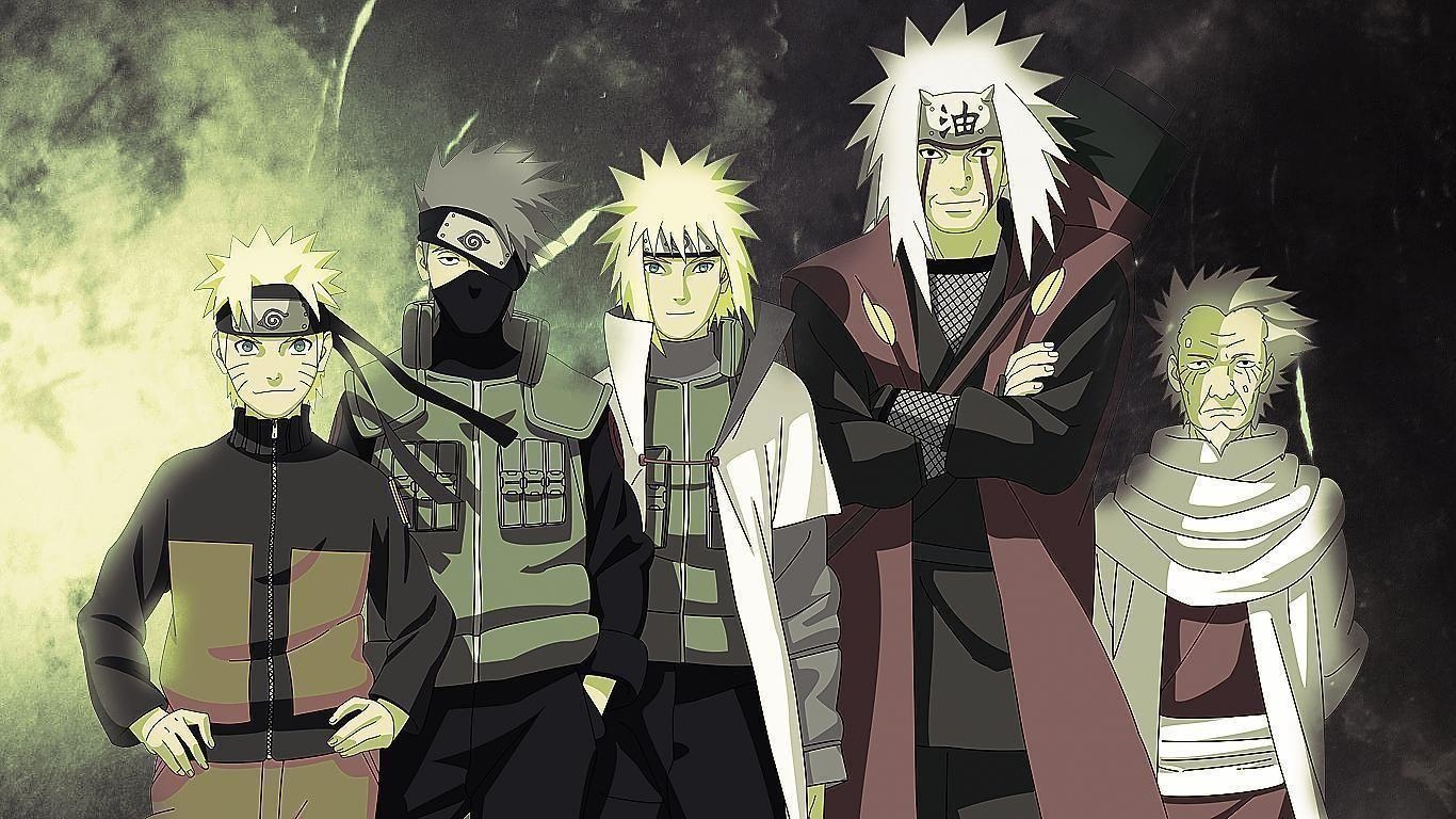 Jiraiya, Anime, Naruto, Hintergrund, Design, 1370x770 HD Desktop