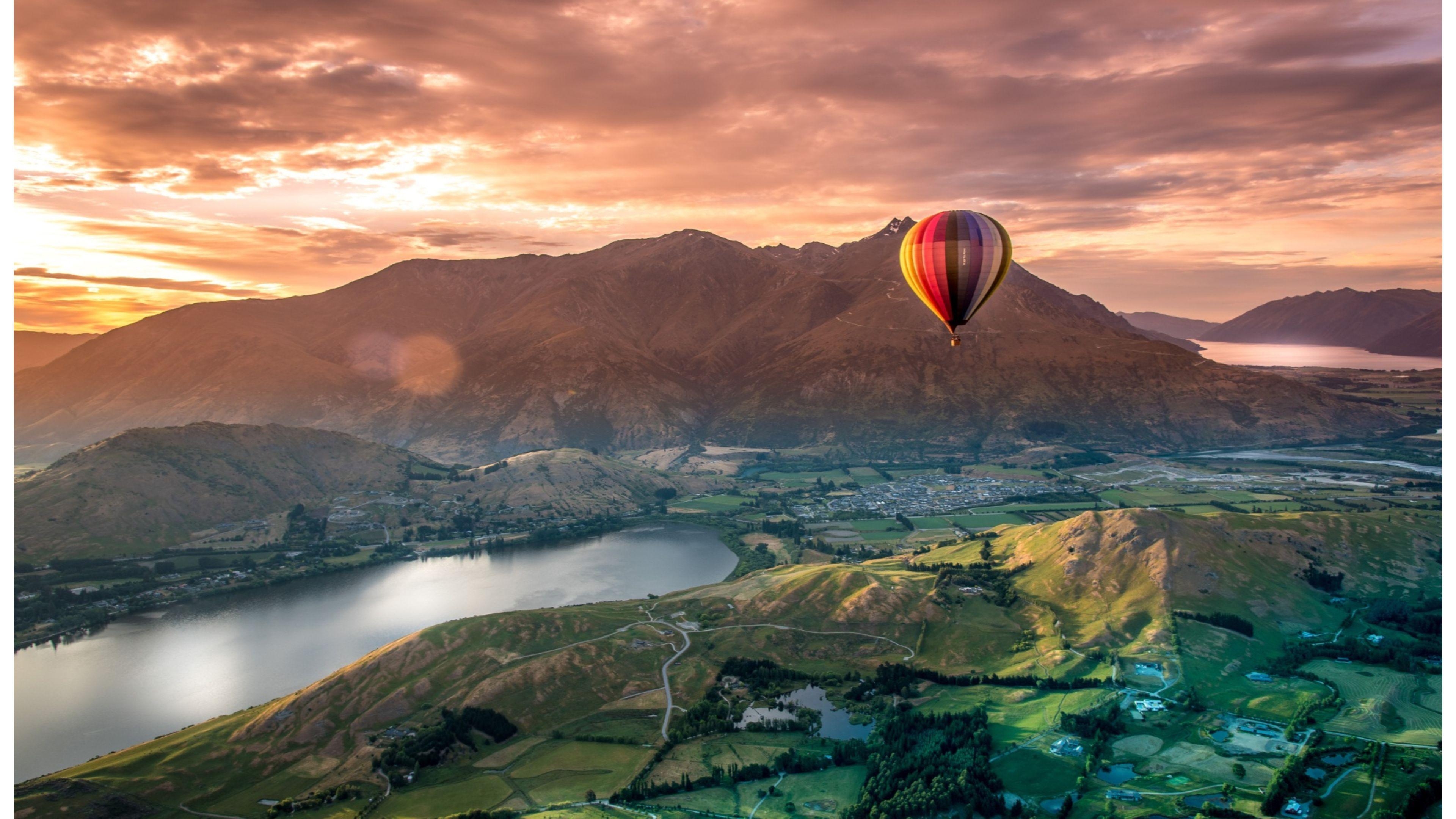 Queenstown, Neuseeland, Sonnenuntergang, 4K, Landschaft, 3840x2160 4K Desktop