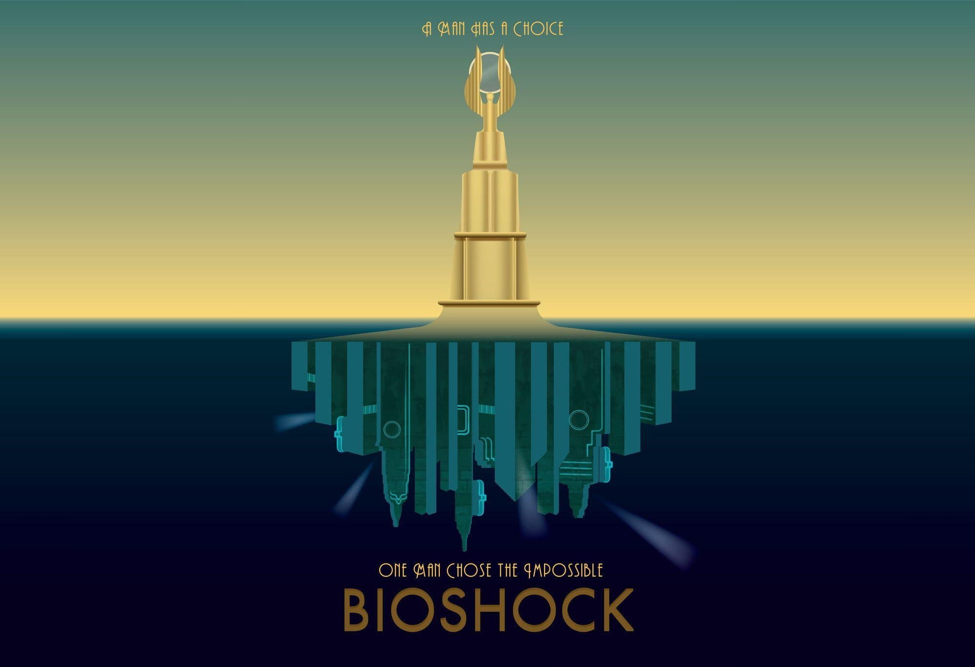 Bioshock, Logo, Rapture, Videospiele, HD, 2000x1370 HD Desktop