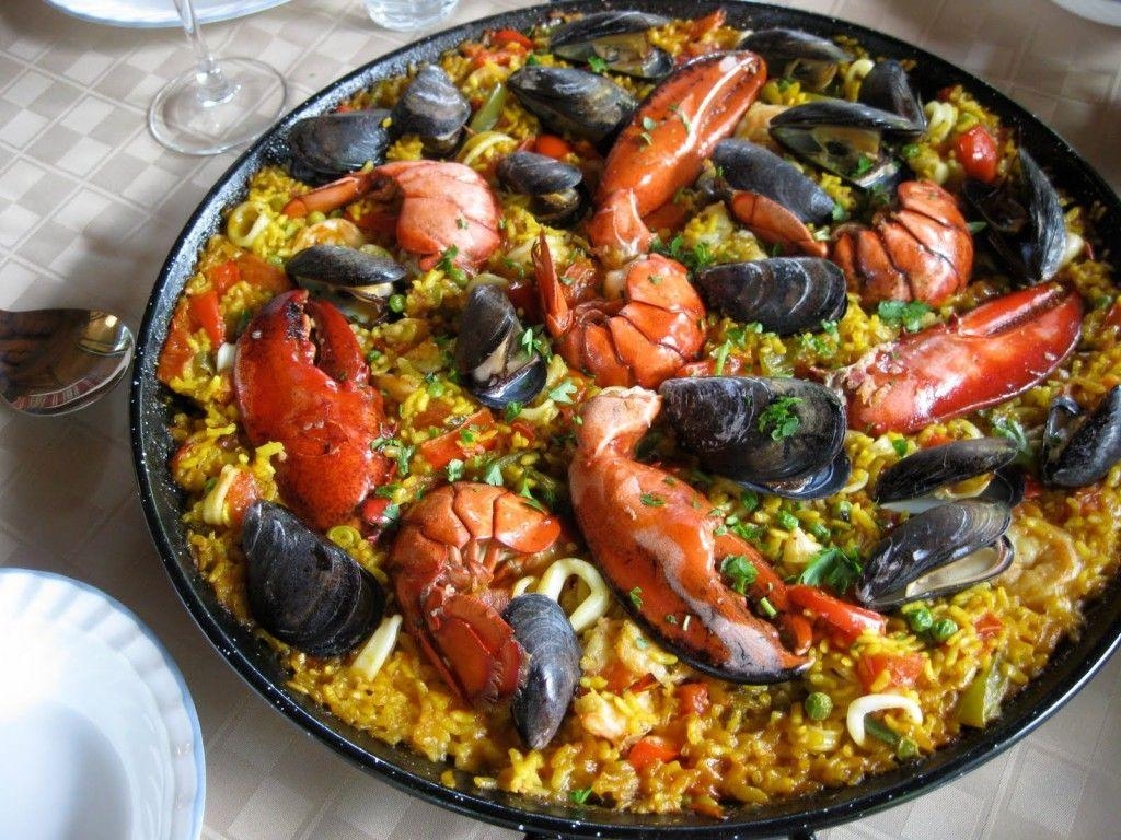 Paella, Meeresfrüchte, Hochwertig, Hintergrund, Bild, 1030x770 HD Desktop