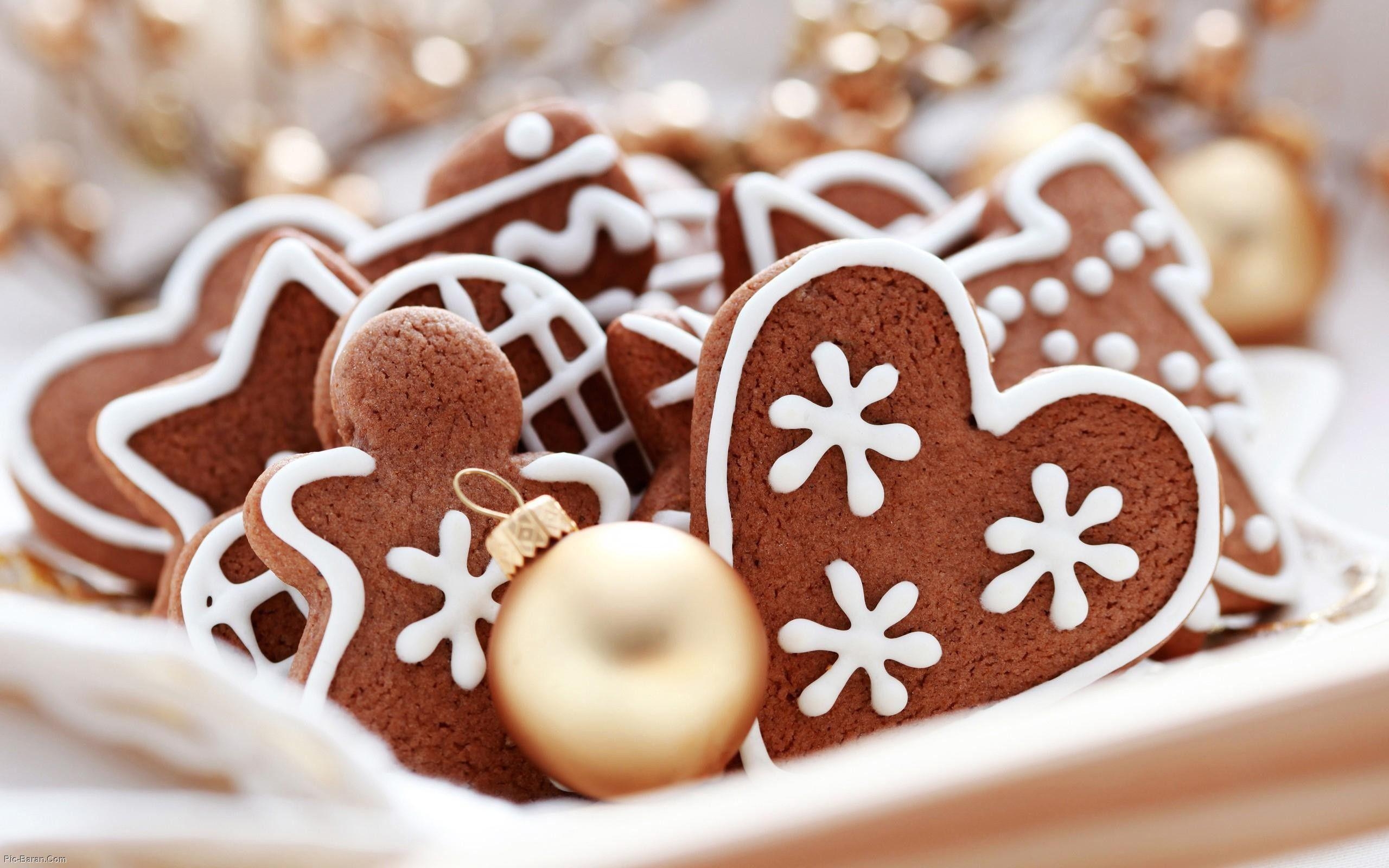 Lebkuchen, Hintergrund, Weihnachten, Niedlich, Lebkuchenmann, 2560x1600 HD Desktop