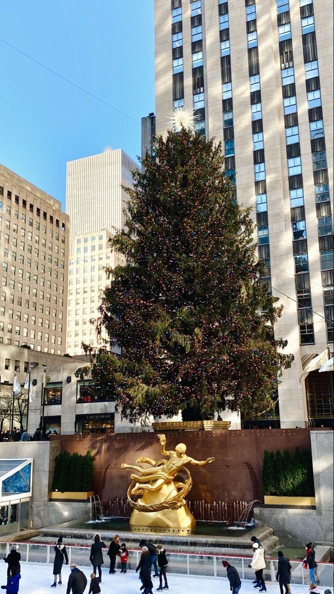 Rockefeller Center, Weihnachtsbaum, Handy, Wallpaper, Weihnachten, 680x1200 HD Handy