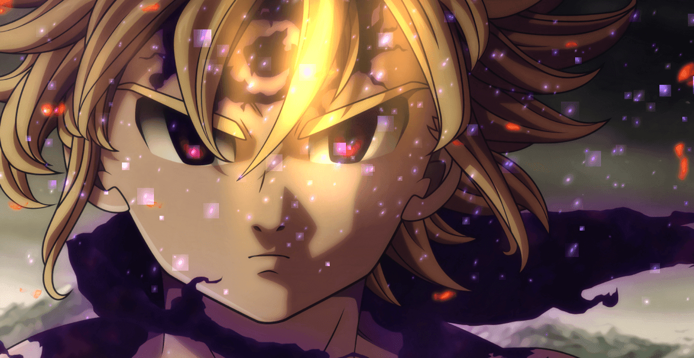 Meliodas, Assault Mode, Anime, Wallpaper, Charakter, 1370x710 HD Desktop