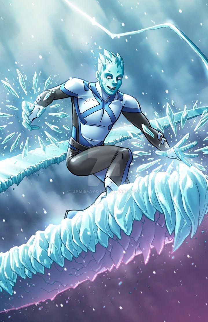 Iceman, Blau, Marvel, X-Men, Konzeptkunst, 720x1120 HD Handy