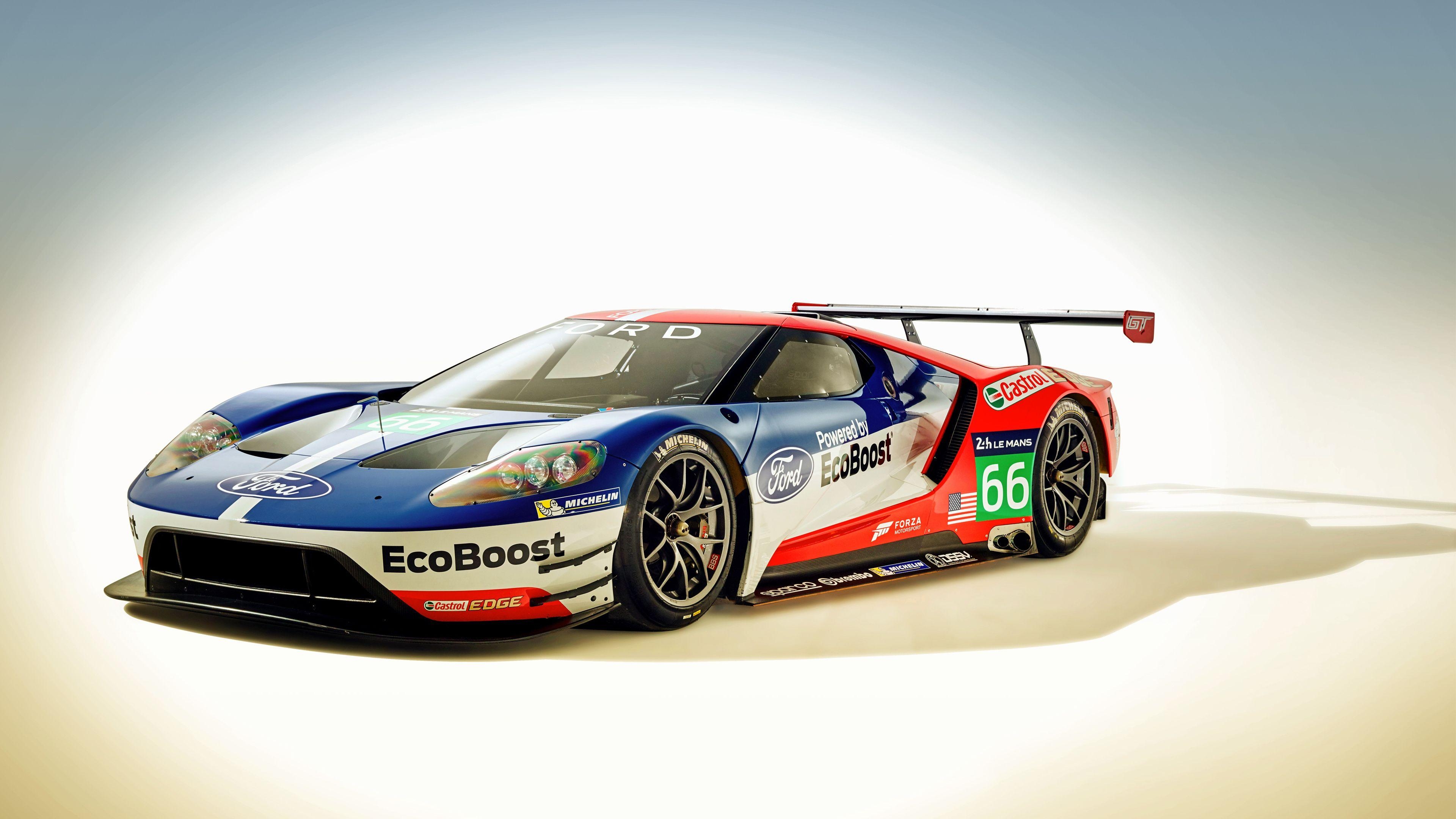 Ford GT, Rennwagen, 2016, HD-Auto, Motorsport, 3840x2160 4K Desktop