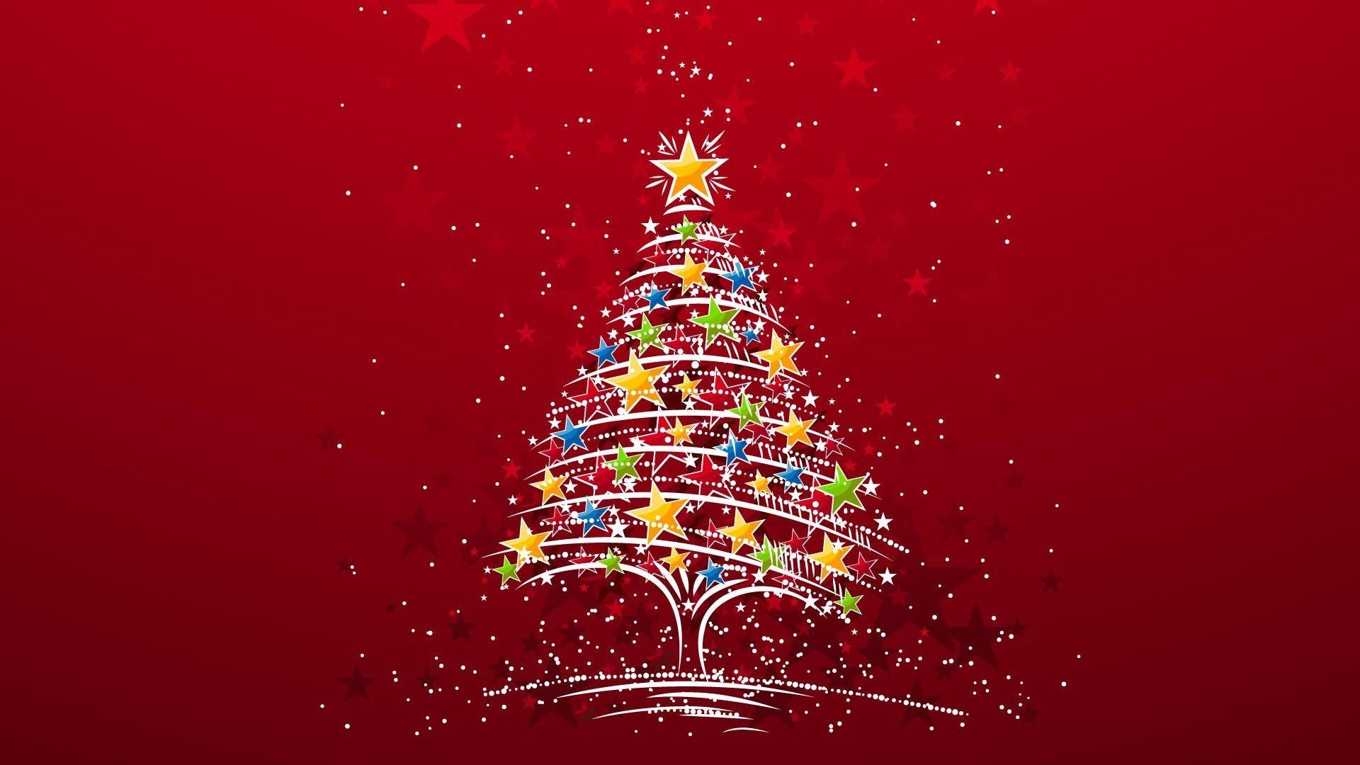 Weihnachtsbaum, Sterne, HD, Full-HD, festlich, 1920x1080 Full HD Desktop