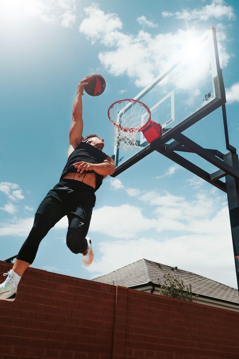 Streetball, Basketball, Dunk, Schatten, Sport, 1000x1500 HD Handy