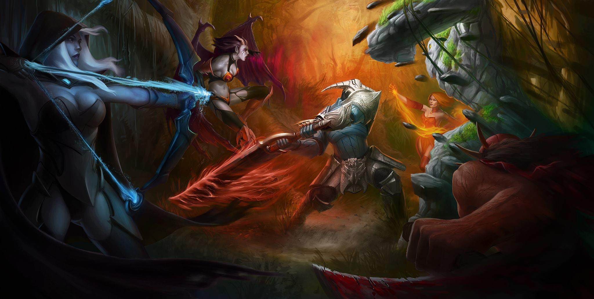 Dota 2, kostenlos, Gaming, Wallpaper, Hintergrundbild, 2050x1040 HD Desktop