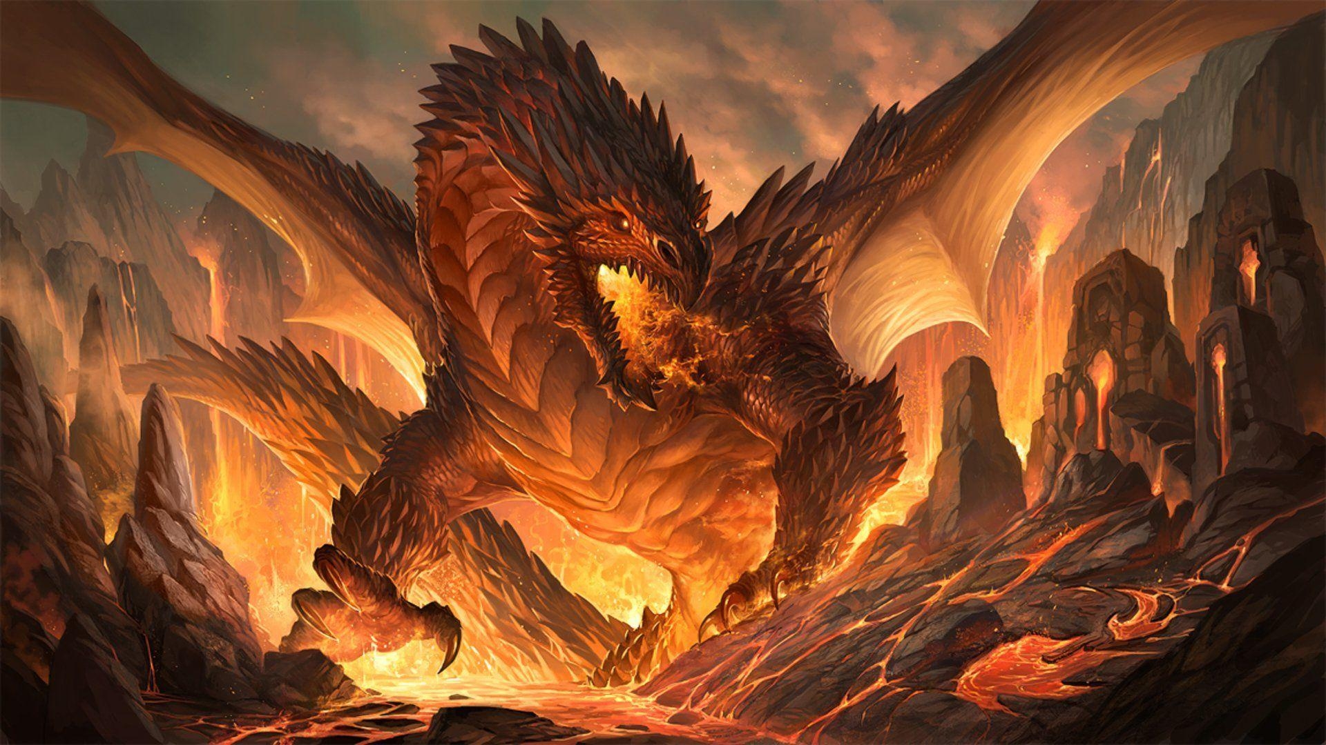 Smaug, 4K, Mobil, Bildschirm, Drache, 1920x1080 Full HD Desktop