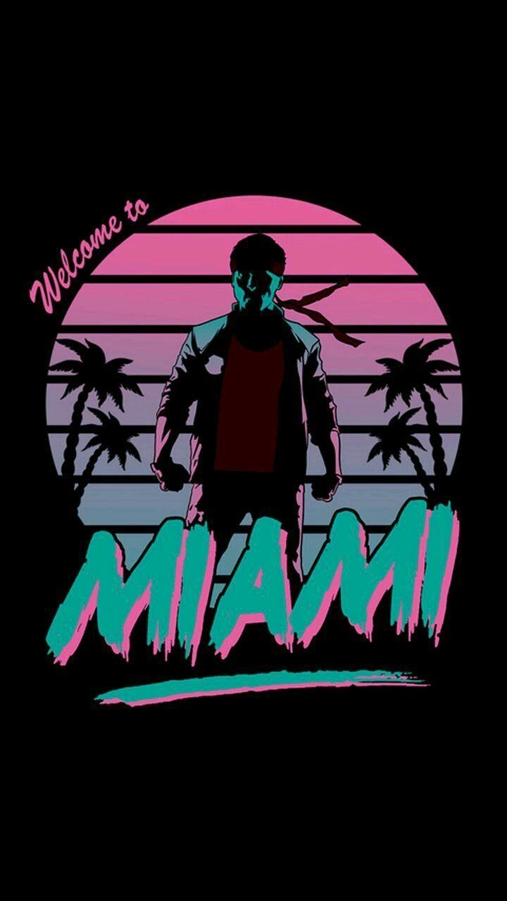 Kung Fury, Retro, Neon, 80er, Wellen, 720x1280 HD Handy