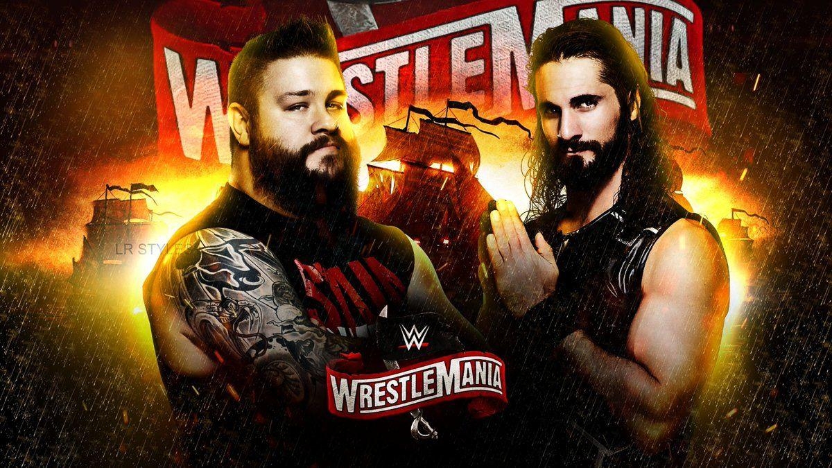 Kevin Owens, Lucio Rodrigues, Seth Rollins, Wrestlemania, WWE, 1200x680 HD Desktop