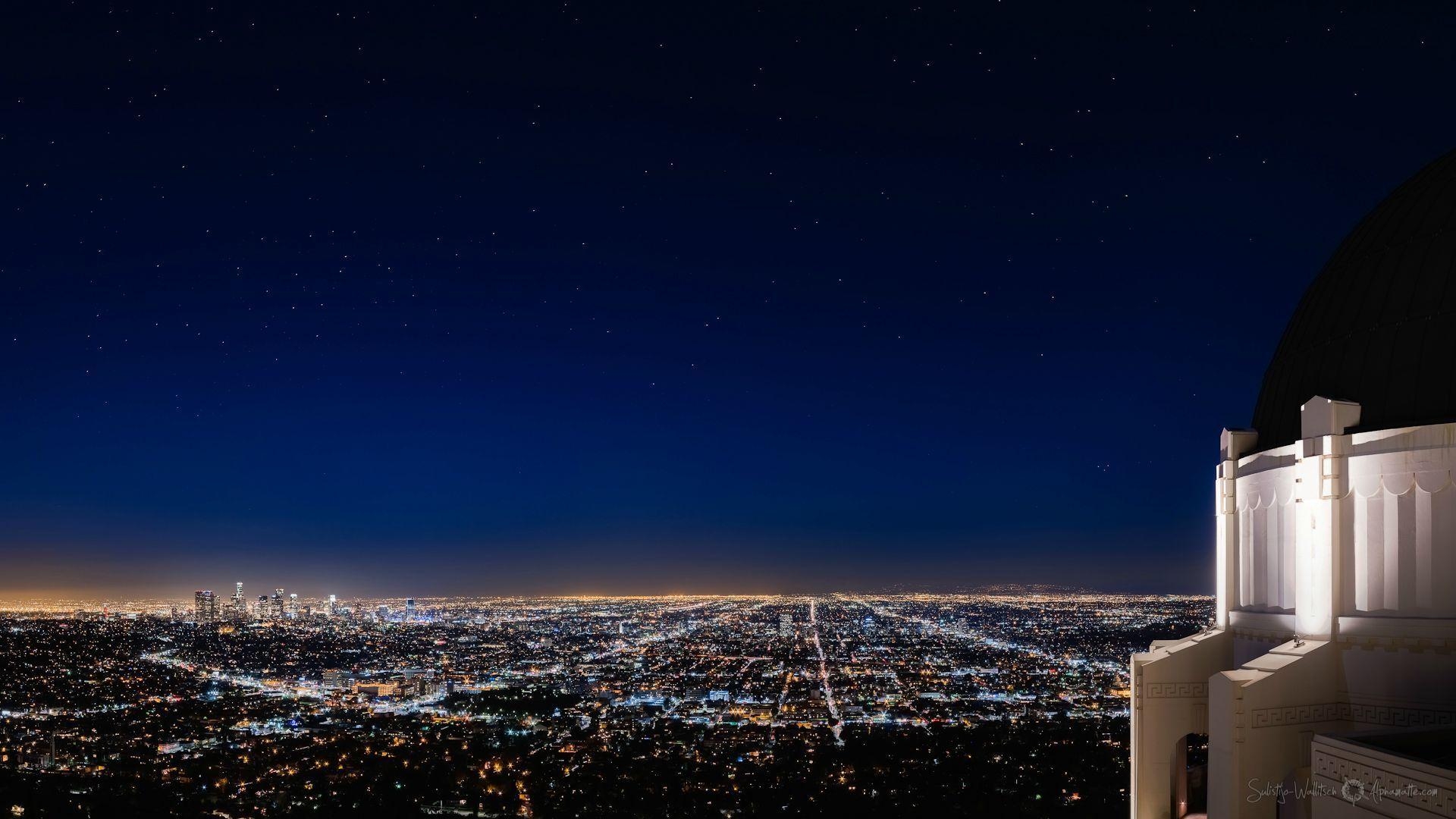 Griffith Observatorium, Los Angeles, Blick, Reisen, Geografie, 1920x1080 Full HD Desktop