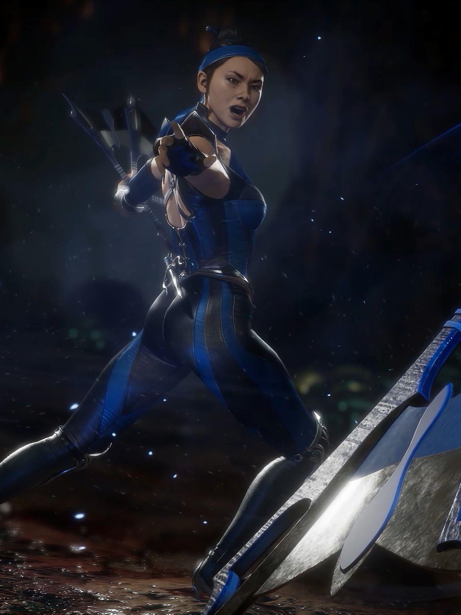 Kitana, Mortal Kombat 11, 4K, Film, Hintergrund, 1540x2050 HD Handy