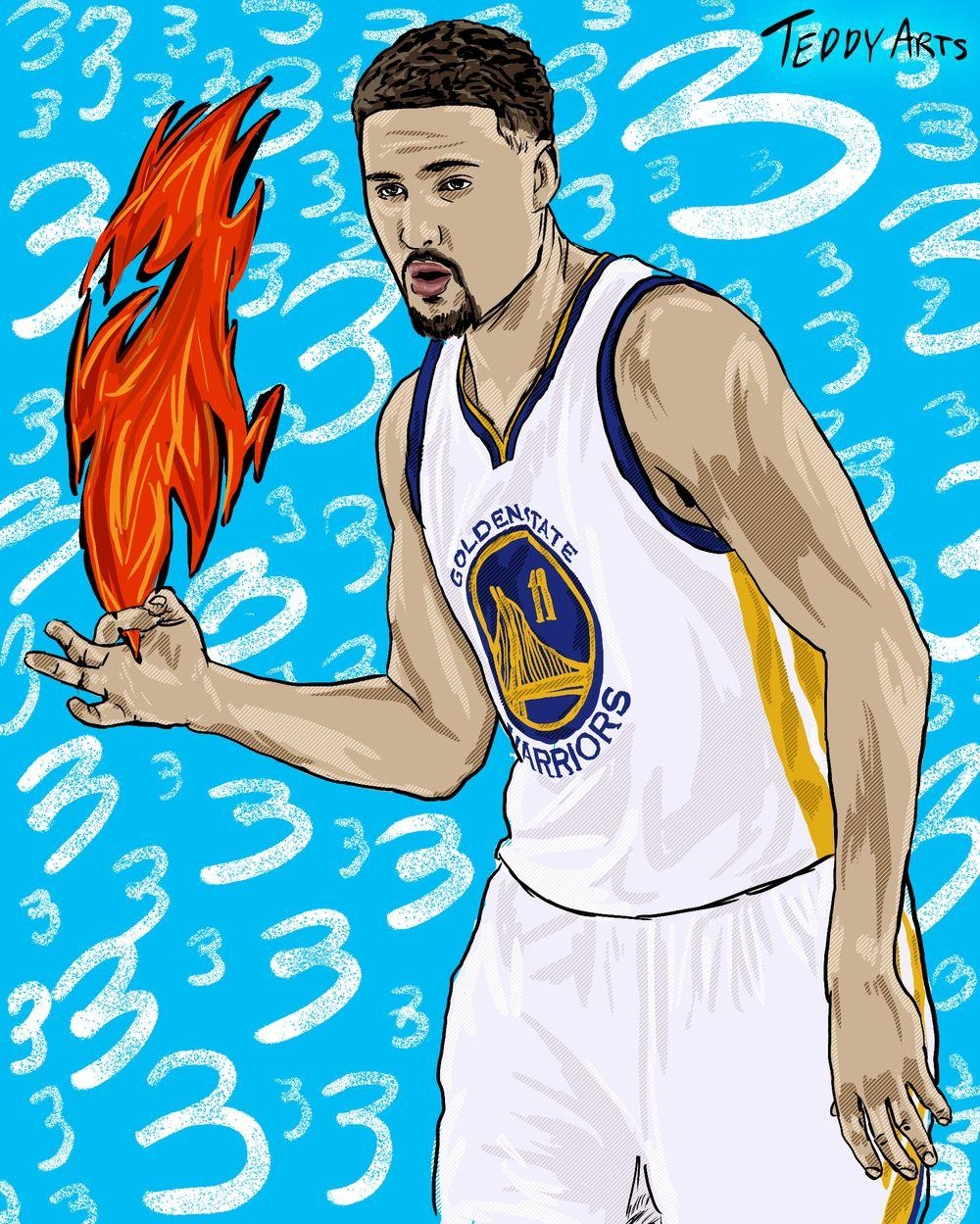 Klay Thompson, Clipart, Kostenlos, Bild, Herunterladen, 1000x1250 HD Handy