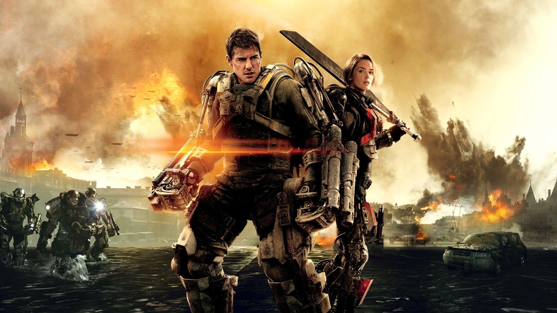 Edge of Tomorrow, Tom Cruise, Emily Blunt, Sci-Fi, Action, 1920x1080 Full HD Desktop