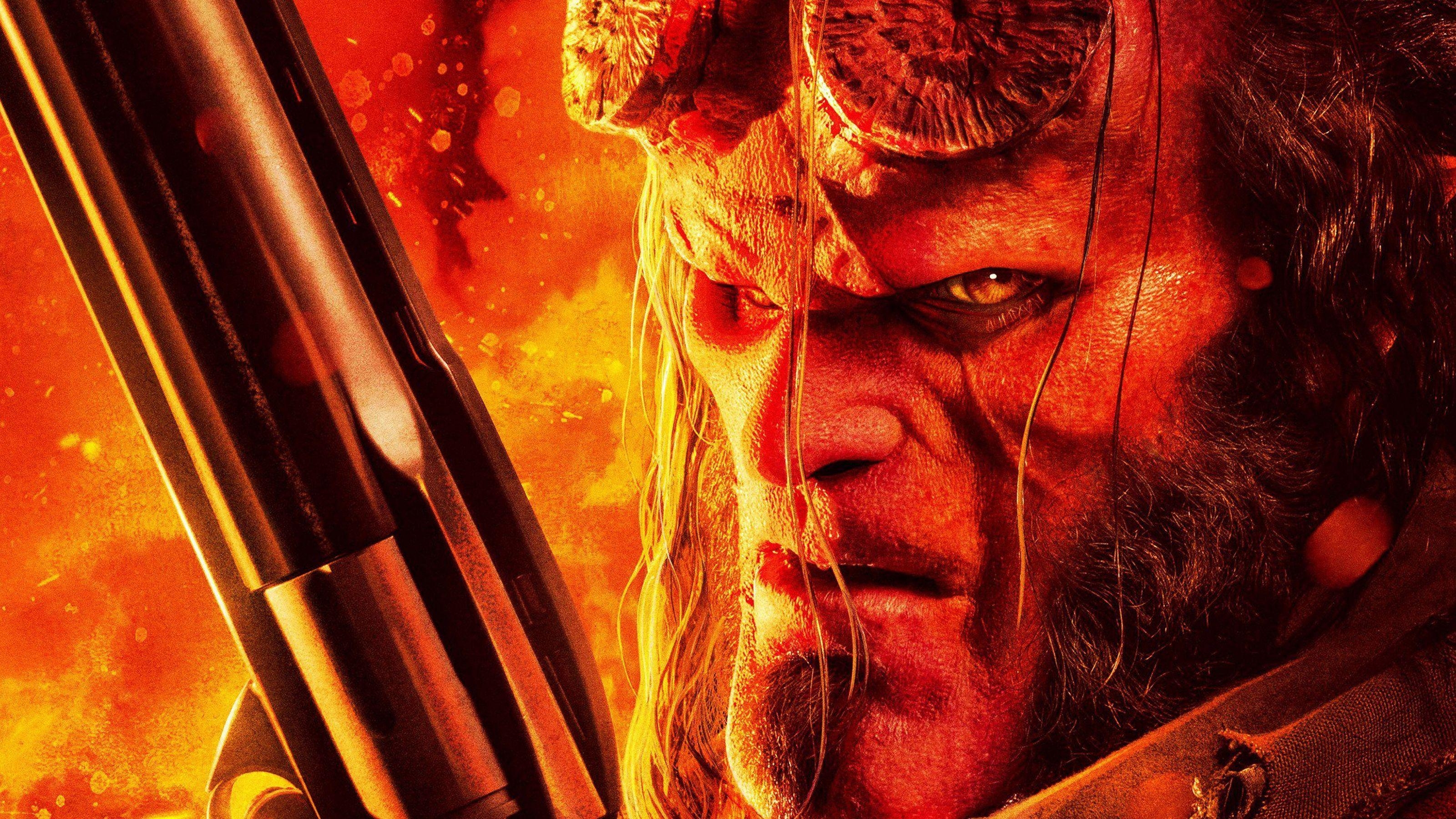 Hellboy 2019, Hintergrund, Comics, Film, Superheld, 3200x1800 HD Desktop