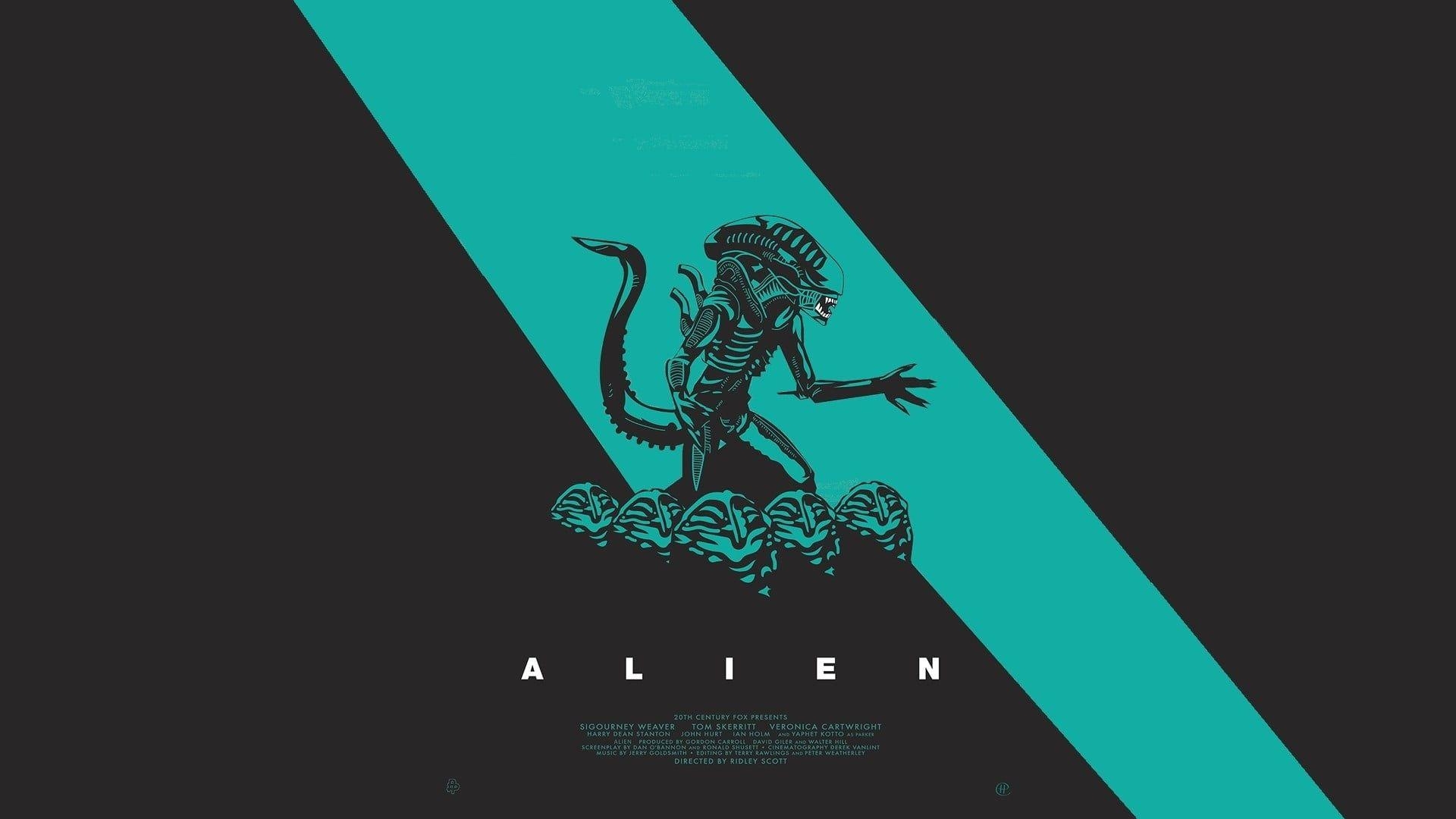 Alien Logo, HD Bild, Franchise, Sci-Fi, Filmklassiker, 1920x1080 Full HD Desktop