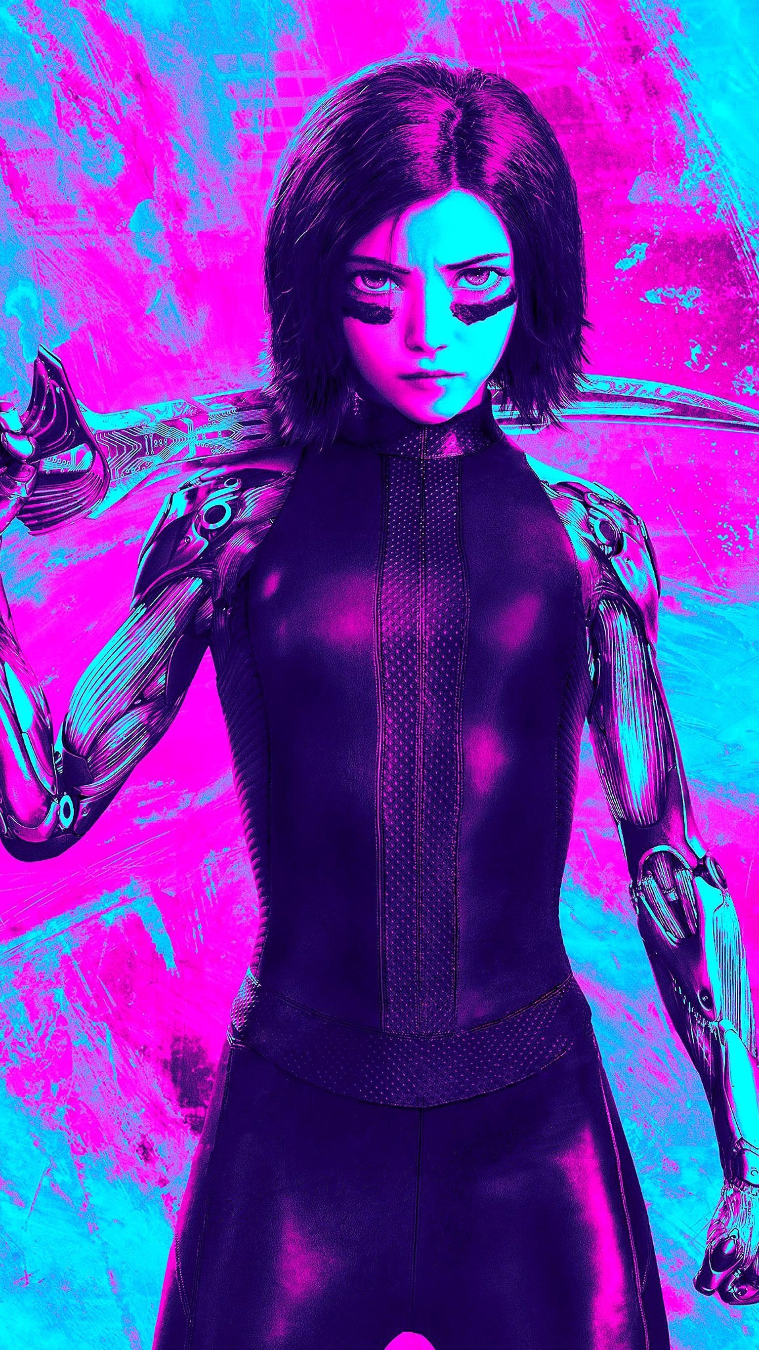 Alita Battle Angel, 2019, Handy, Hintergrund, Film, 1540x2740 HD Handy