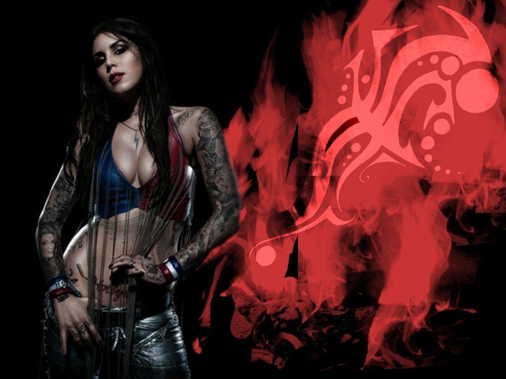 Kat Von D, Stil, Tätowierung, Künstlerisch, Schönheit, 1030x770 HD Desktop