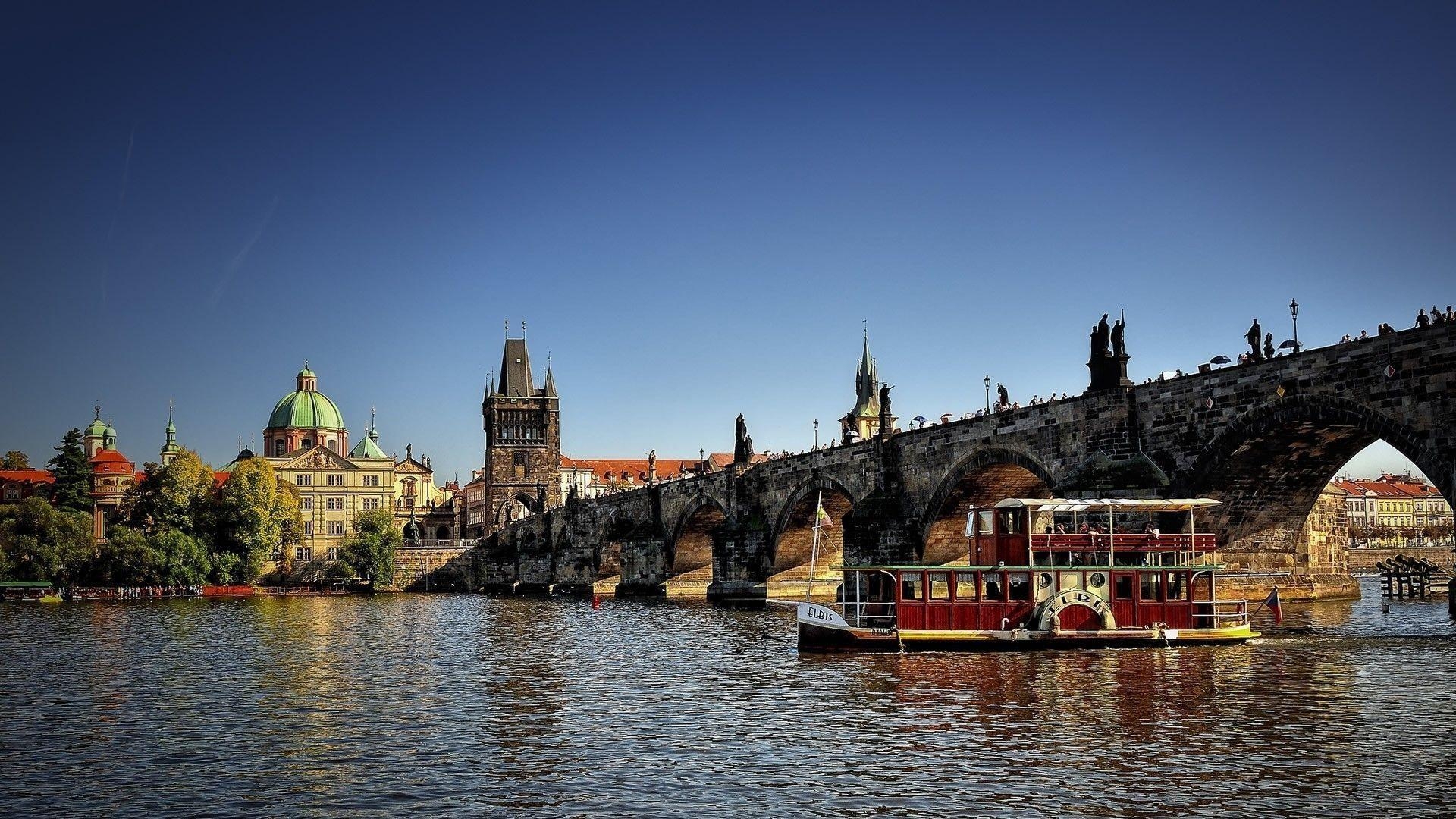 Karlsbrücke, Historisch, Flüsse, Prag, Tschechien, 1920x1080 Full HD Desktop