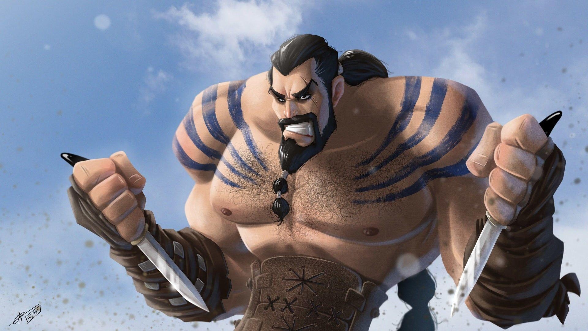 Khal Drogo, Animiert, Konzeptkunst, Game, Serie, 1920x1080 Full HD Desktop