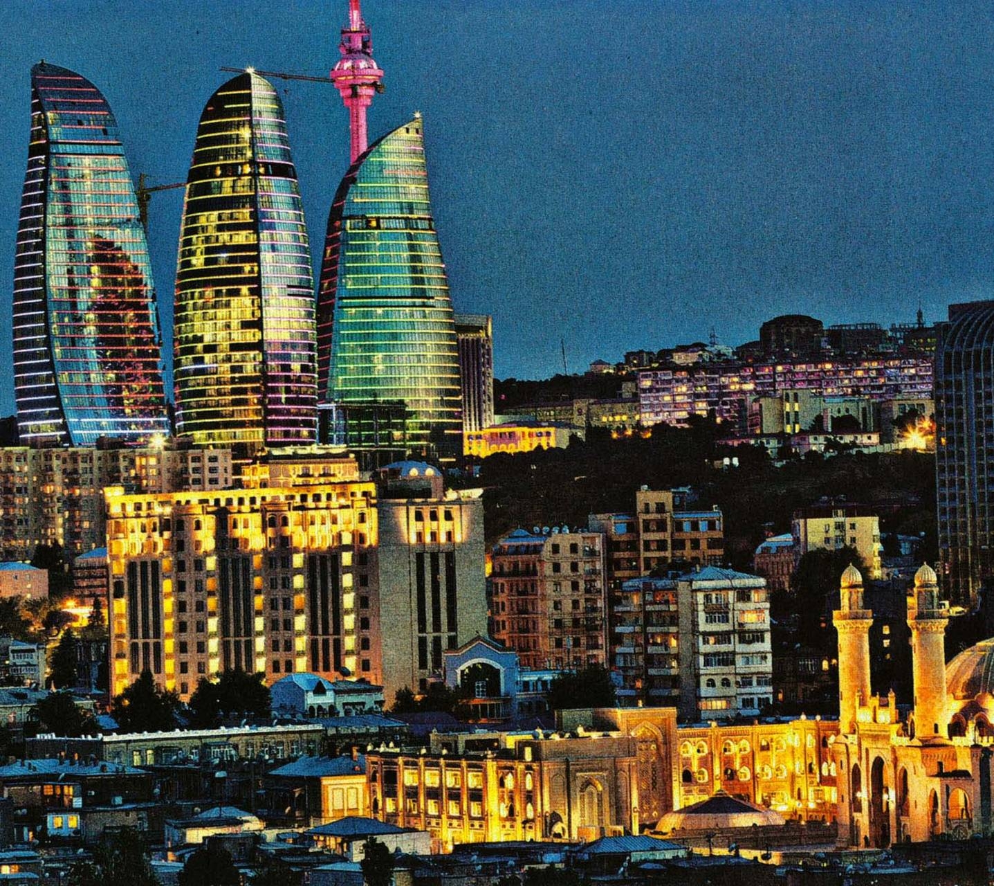 Baku, Reisen, Stadtpanorama, Architektur, Bild, 1440x1280 HD Desktop