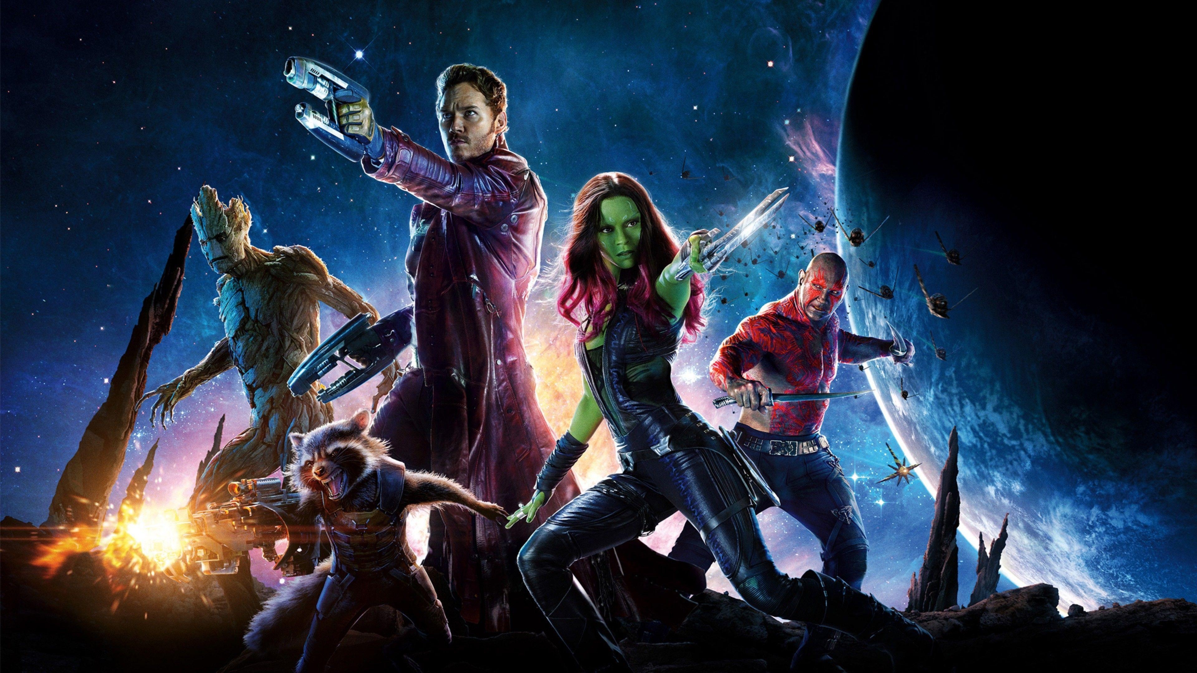 Guardians of the Galaxy, Gamora, Rocket, Vol. 2, Filme, 3840x2160 4K Desktop