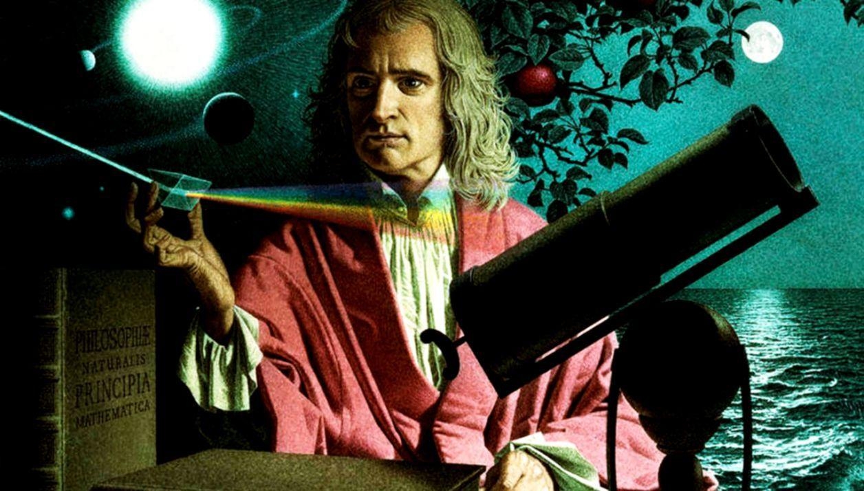 Isaac Newton, Physik, Hintergrundbild, Wissenschaft, Portrait, 1260x720 HD Desktop