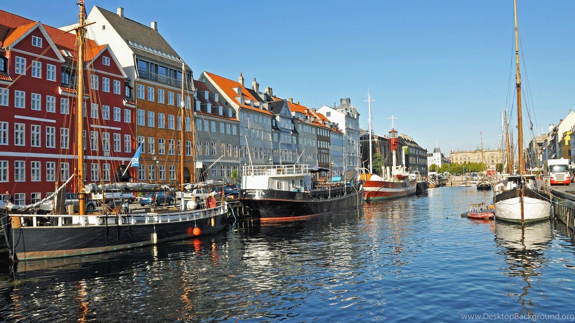 Dänemark, Bunte Häuser, Segelboote, HD, Skandinavien, 1920x1080 Full HD Desktop