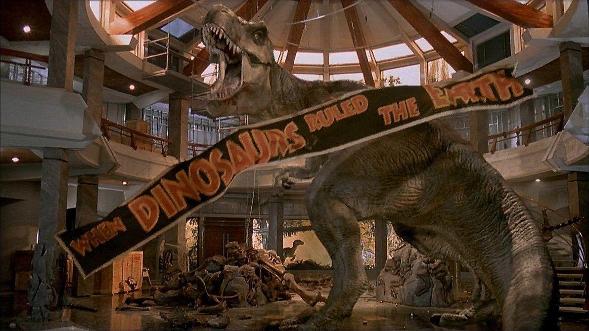 Jurassic World, T-Rex, Dinosaurier, Film, prähistorisches Zeitalter, 1200x670 HD Desktop