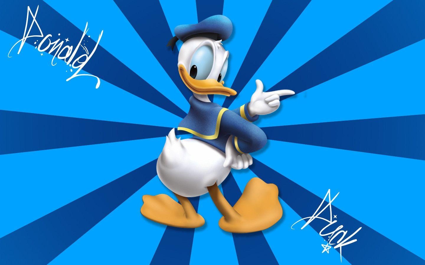 Donald Duck, Comic-Ente, Disney, Cartoon, Zeichentrick, 1440x900 HD Desktop