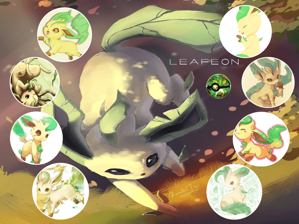 Leafeon, Anime, HD, Pokémon,Wallpaper, 1030x770 HD Desktop