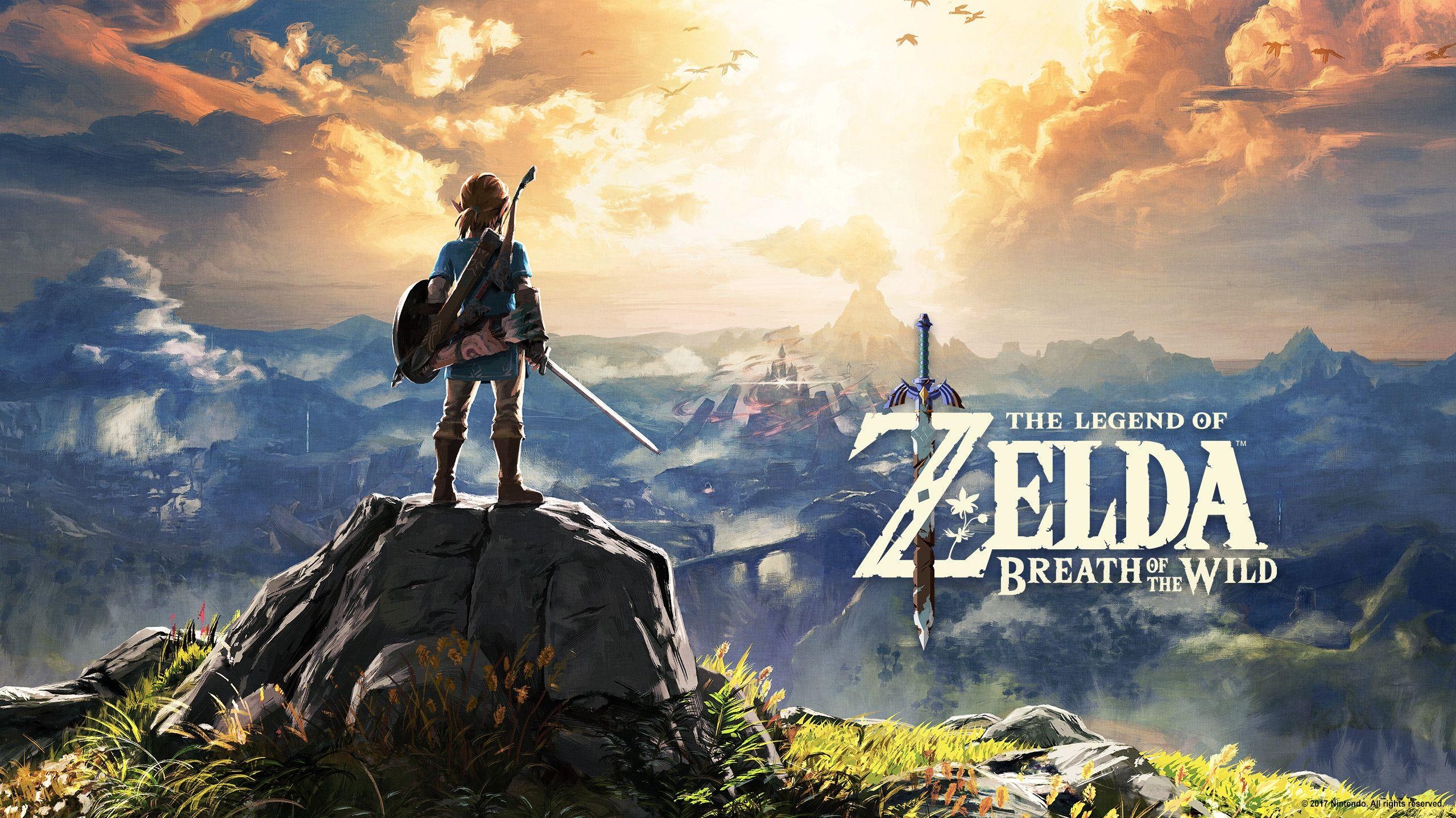 Zelda Breath Wild, Switch, Abenteuer, Magie, Natur, 2560x1440 HD Desktop