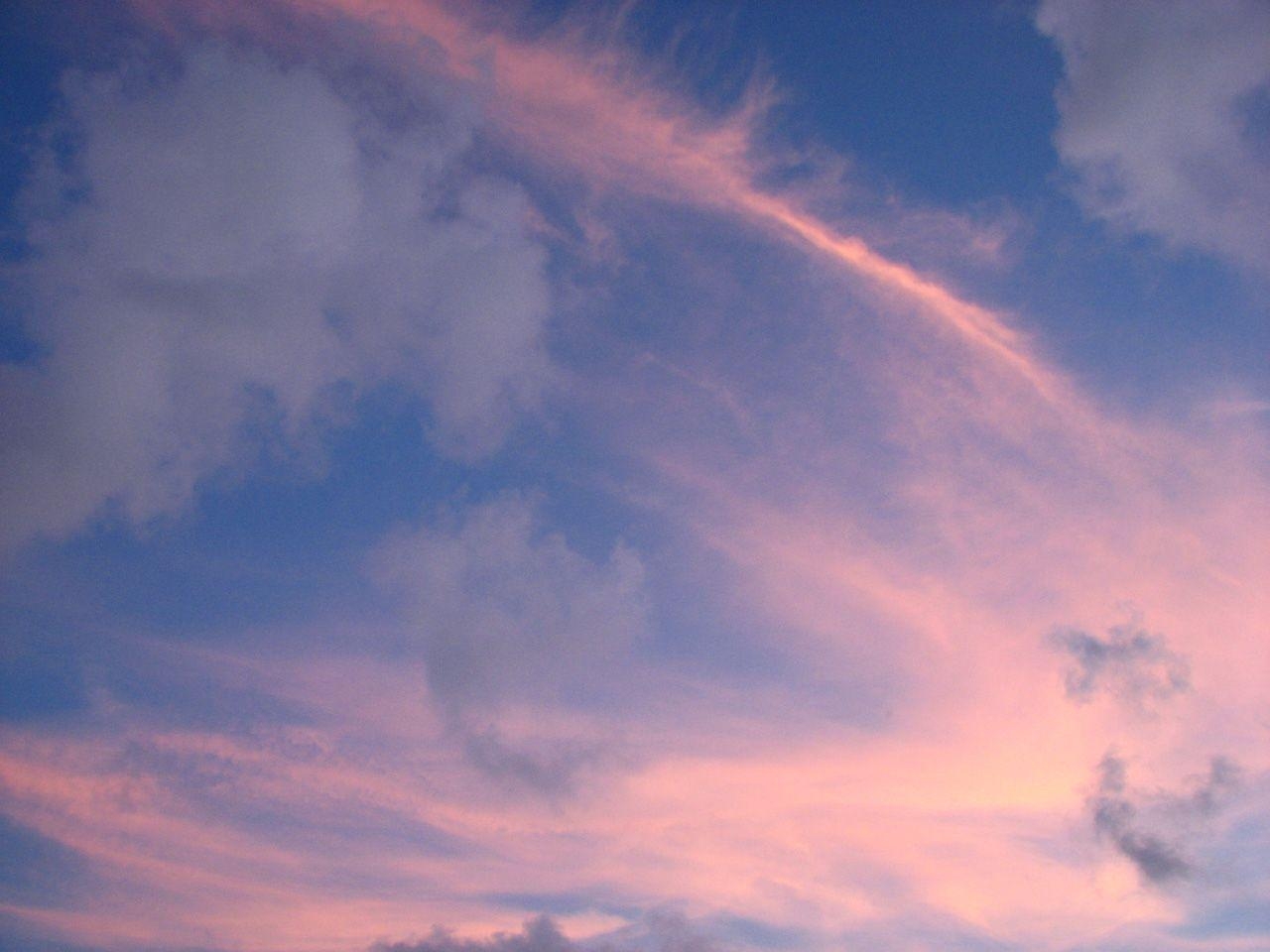 Zuckerwatte, Himmel, rosa, Shuttered, Lächeln, 1280x960 HD Desktop