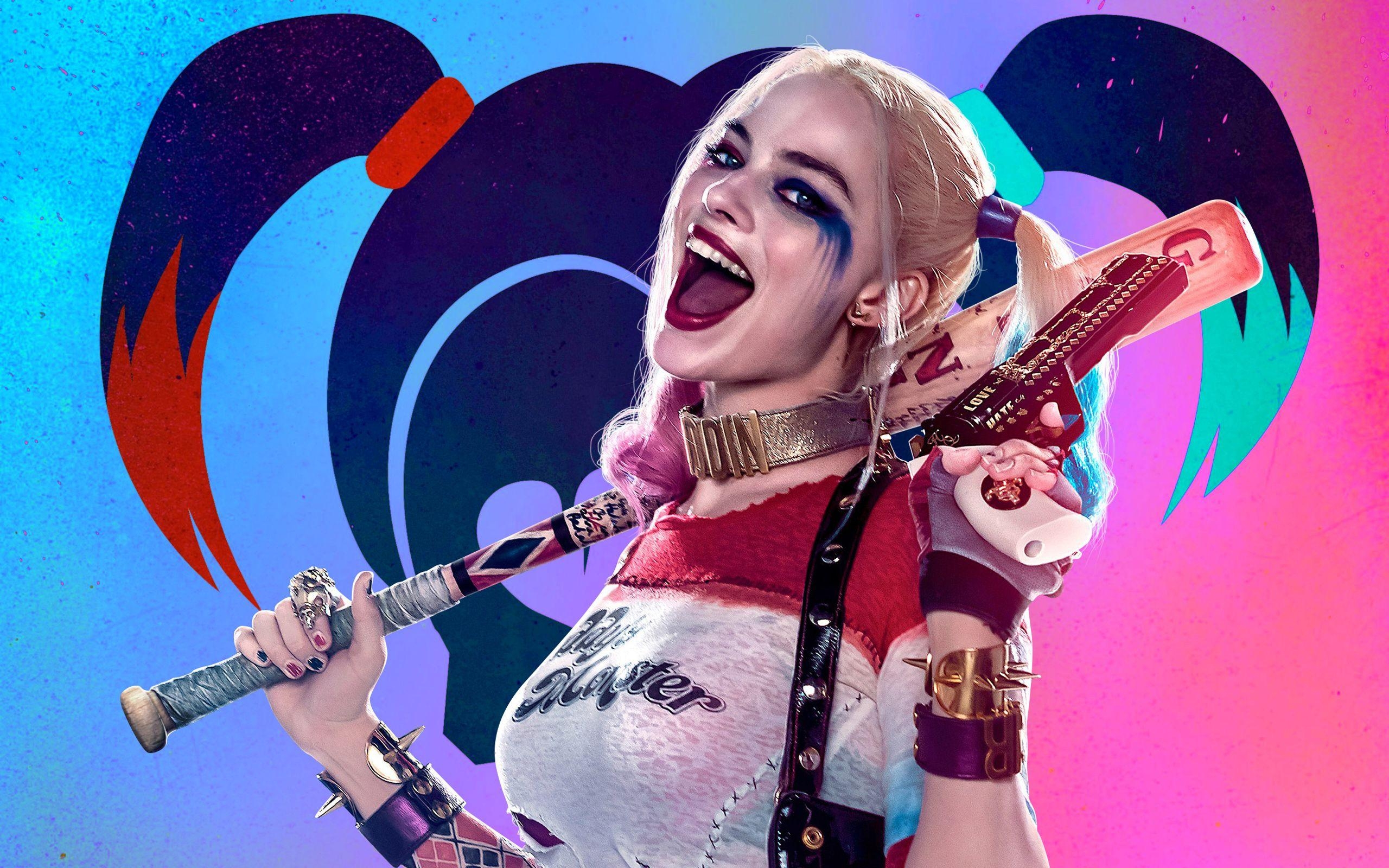 Margot Robbie, HD, Schauspielerin, Harley Quinn, Film, 2560x1600 HD Desktop